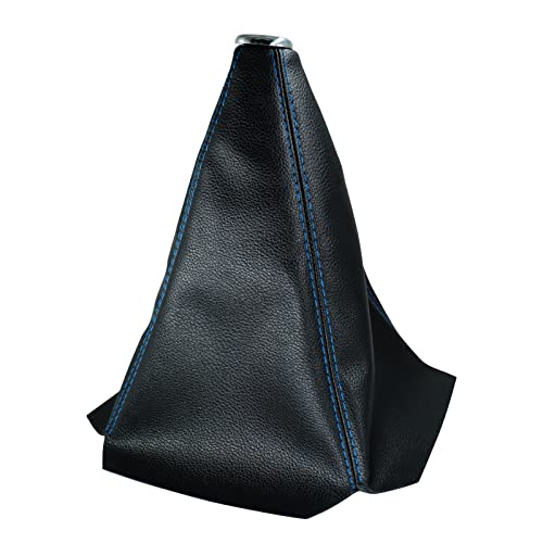 Black PU /Blue Stitching