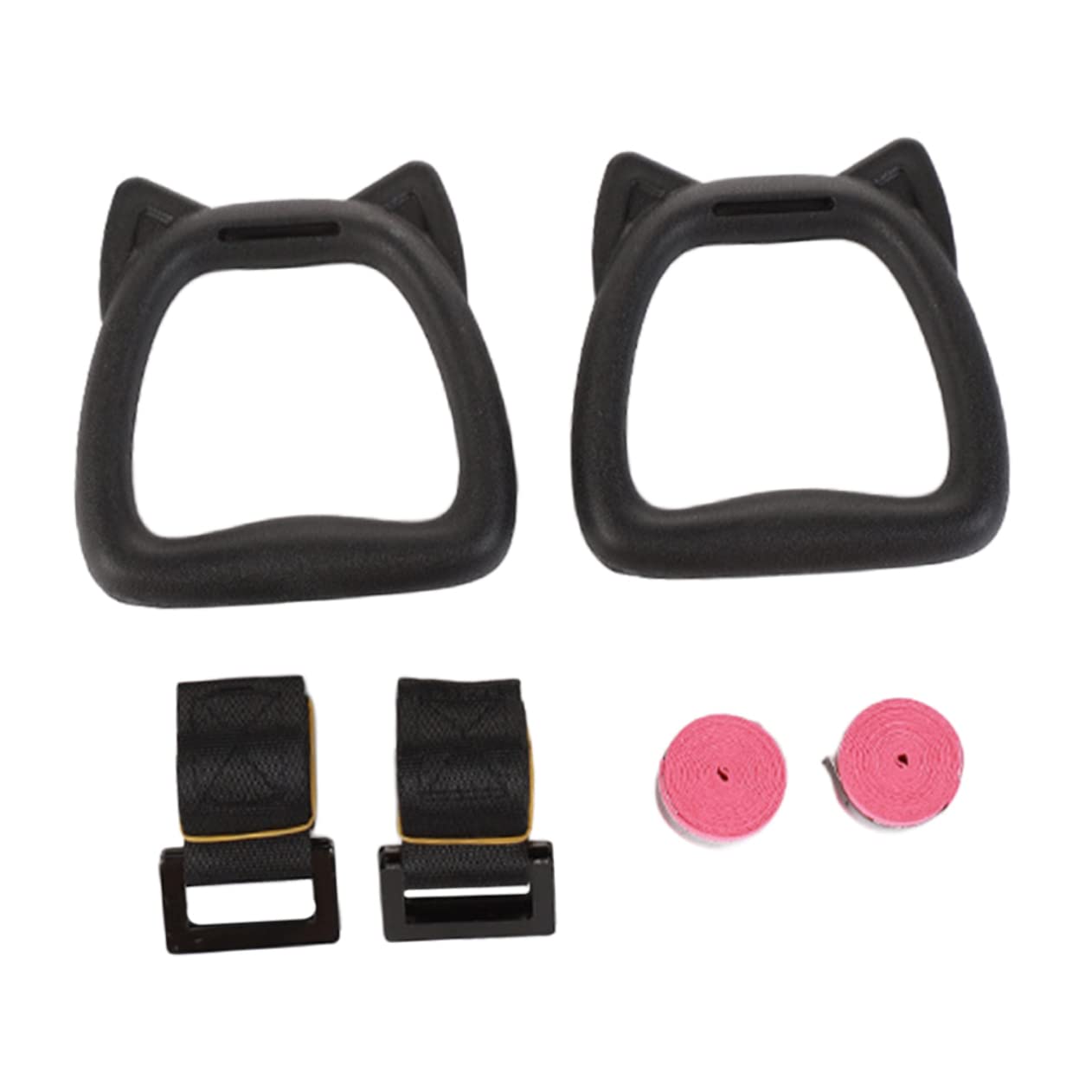 Adjustable Kids Gymnastic Rings Set - Steel Buckle Hanging Rings for Children's Home Gym, Outdoor Play & Fitness Training - Perfect for Indoor Exercise, Backyard Swings & Climbing Activities