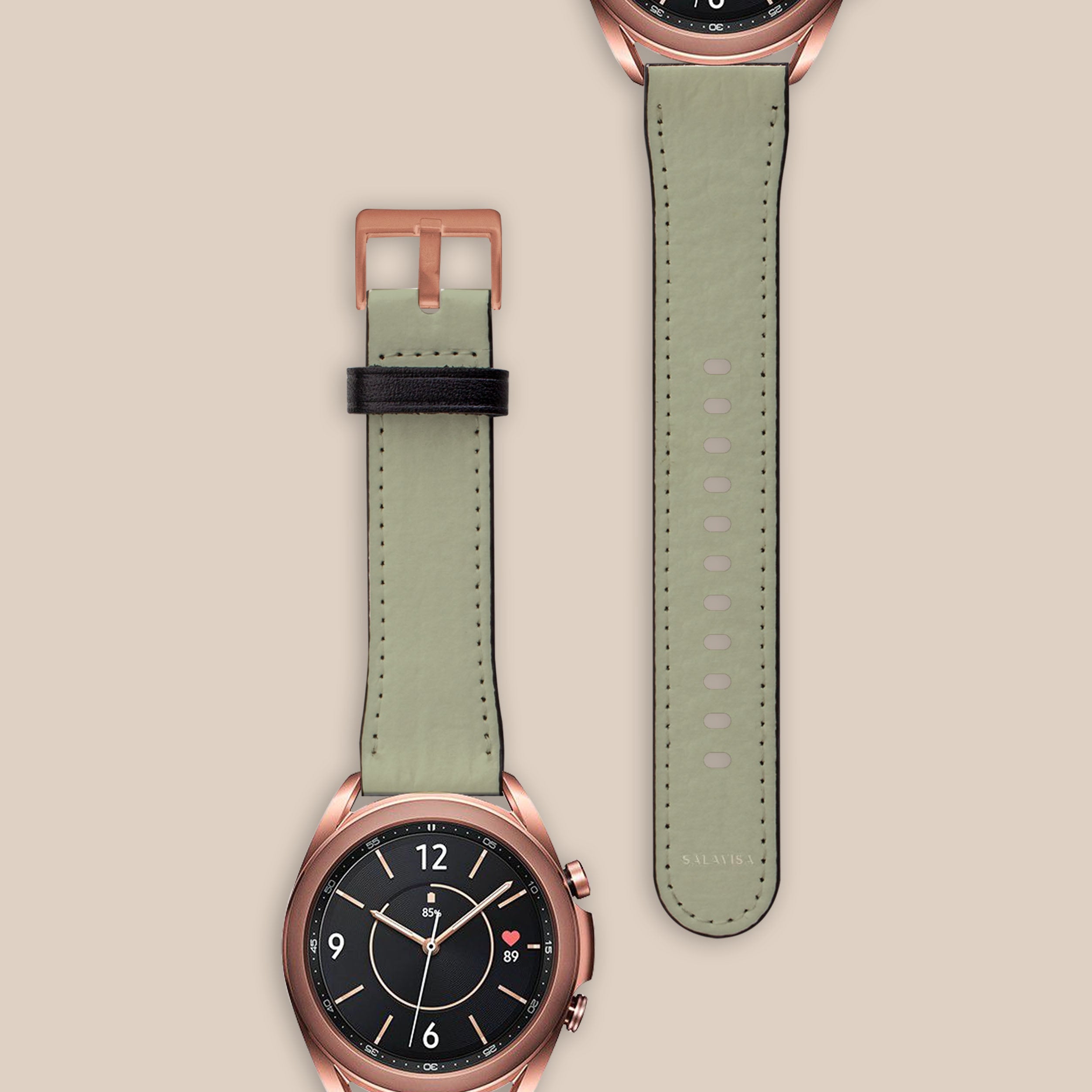 Premium Neutral Dune Galaxy Watch Band - Compatible with Samsung Galaxy Watch 4/5/6, Classic & Active - Soft Silicone Strap for Comfort & Style - Perfect for Workouts, Office & Everyday Wear