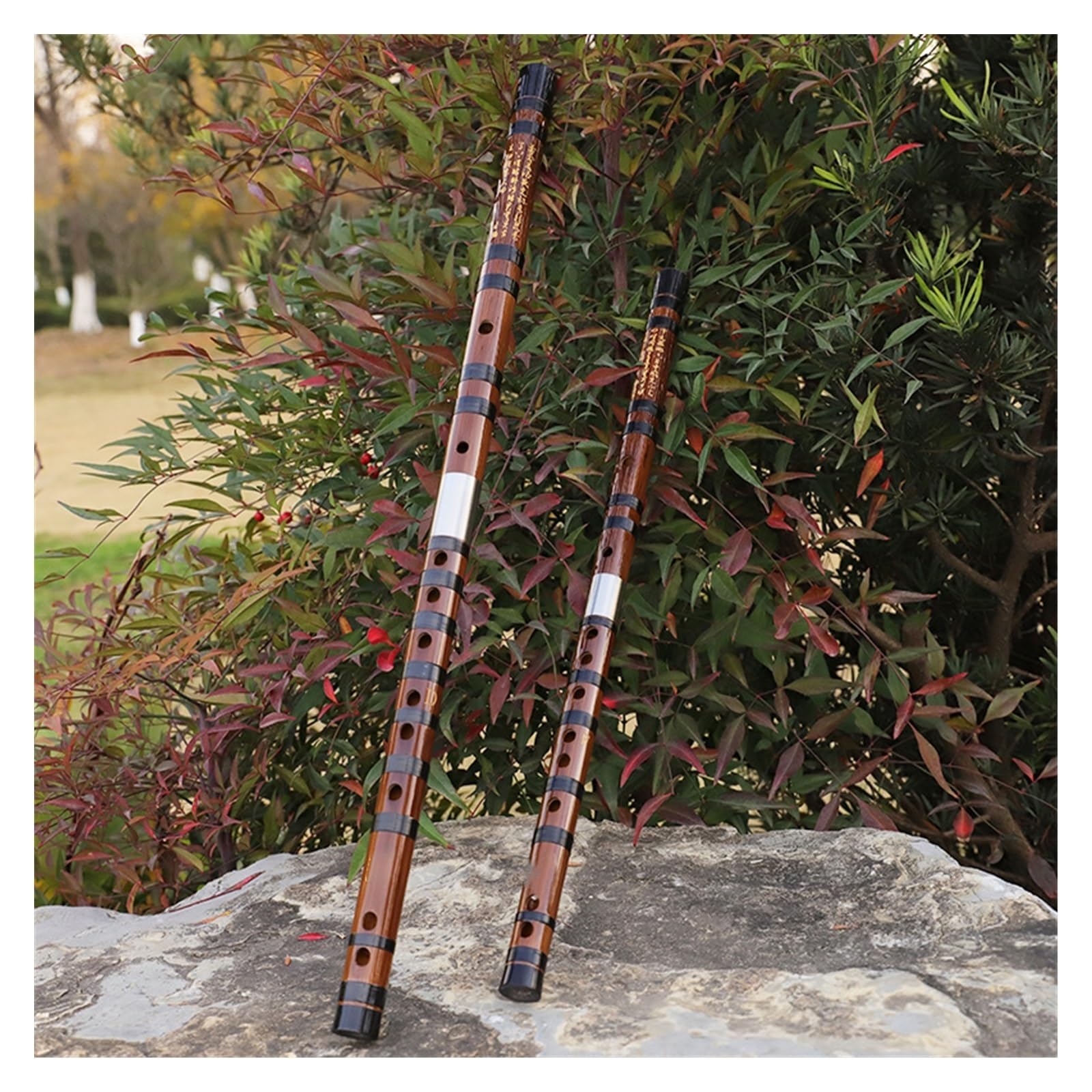 Premium Bamboo Flute (F Key) - High Pitch Woodwind Instrument with Strong & Soft Tones - Traditional Transverse Bitter Bamboo Flute for Beginners & Professionals - Perfect for Meditation, Music Practice & Cultural Performances