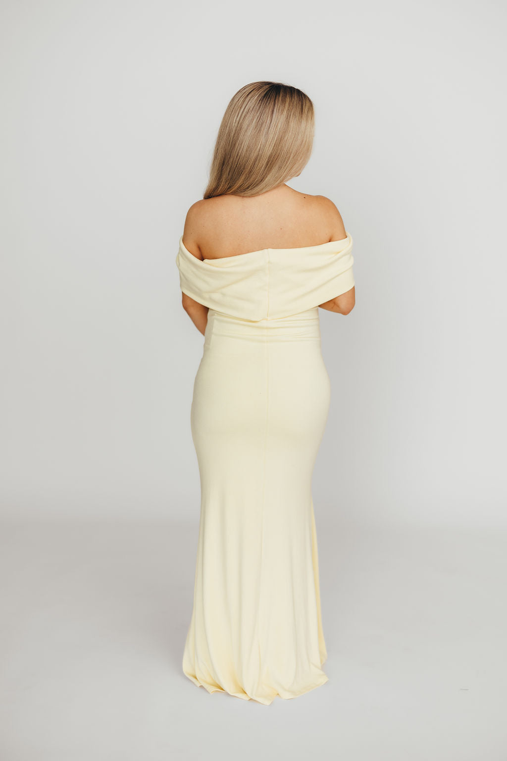 Monroe Maxi Dress in Butter Yellow - Bump Friendly Maternity Dress for Women | Flowy Summer Dress for Pregnancy, Beach, Vacation & Special Occasions