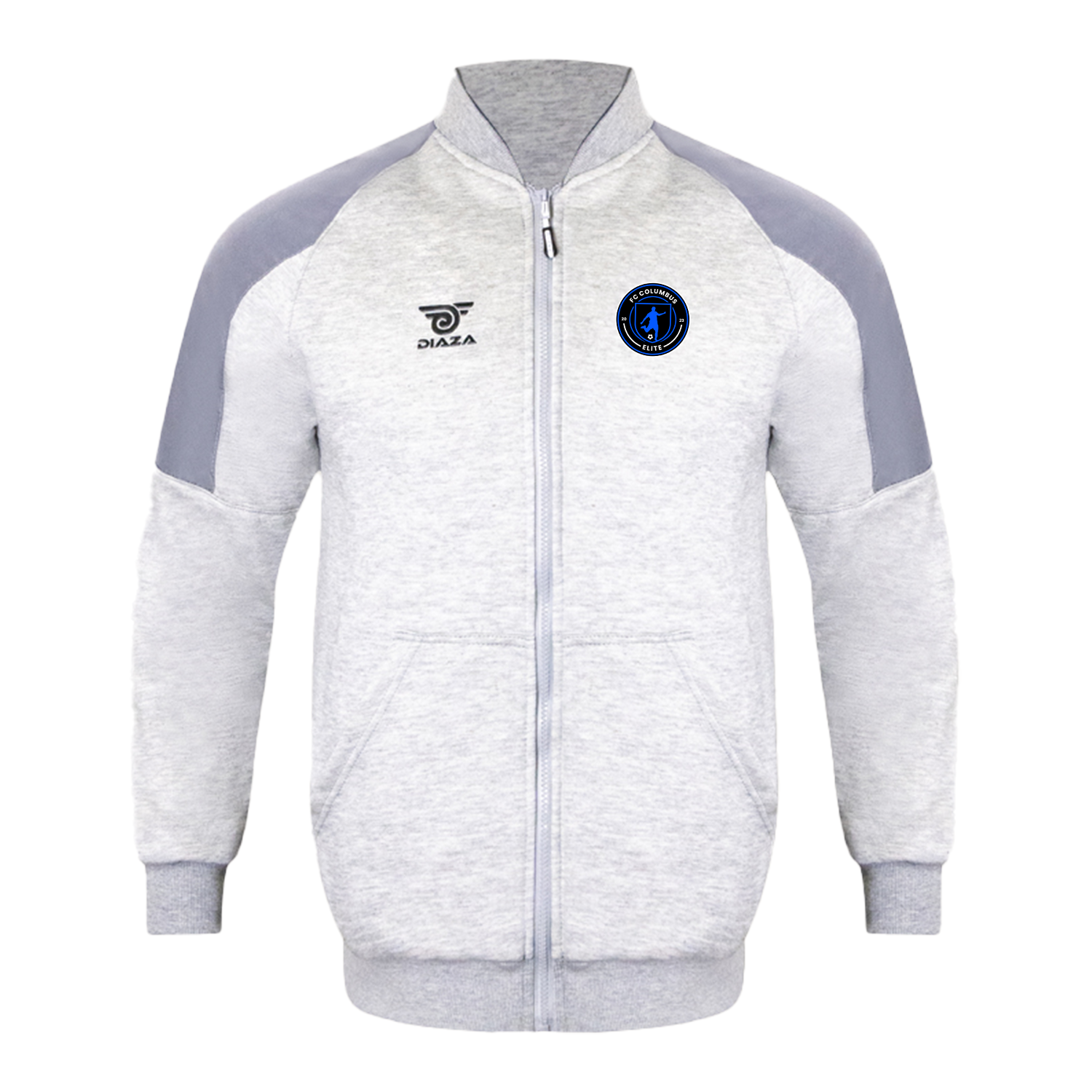 FC Columbus Vintage Jacket Grey - Retro Style Windbreaker for Men & Women - Perfect for Outdoor Adventures, Travel & Casual Wear