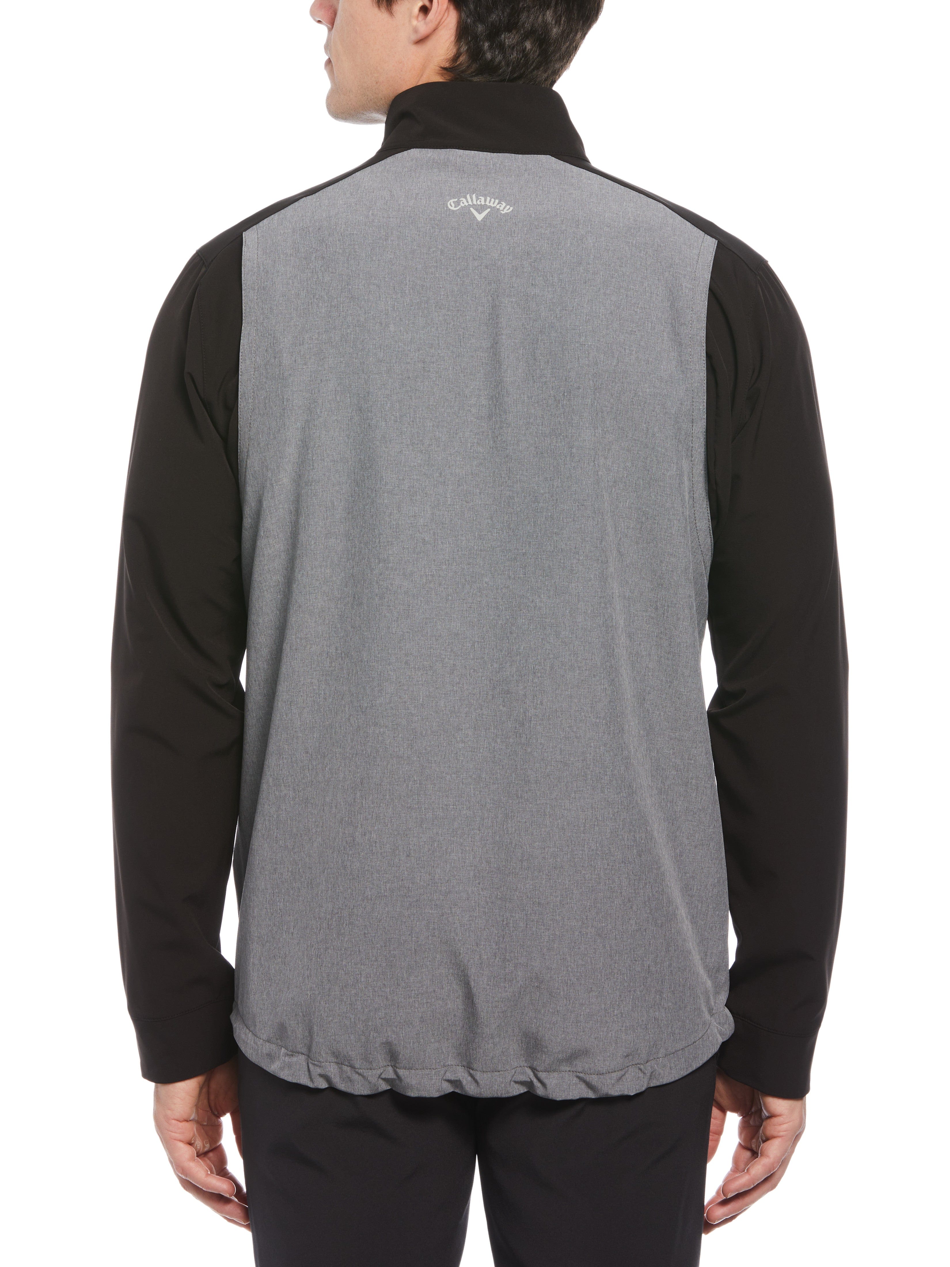 Men's Heathered Block Quarter Zip Golf Jacket - Lightweight Pullover for Golf, Outdoor & Casual Wear - Moisture-Wicking & Breathable Performance Top