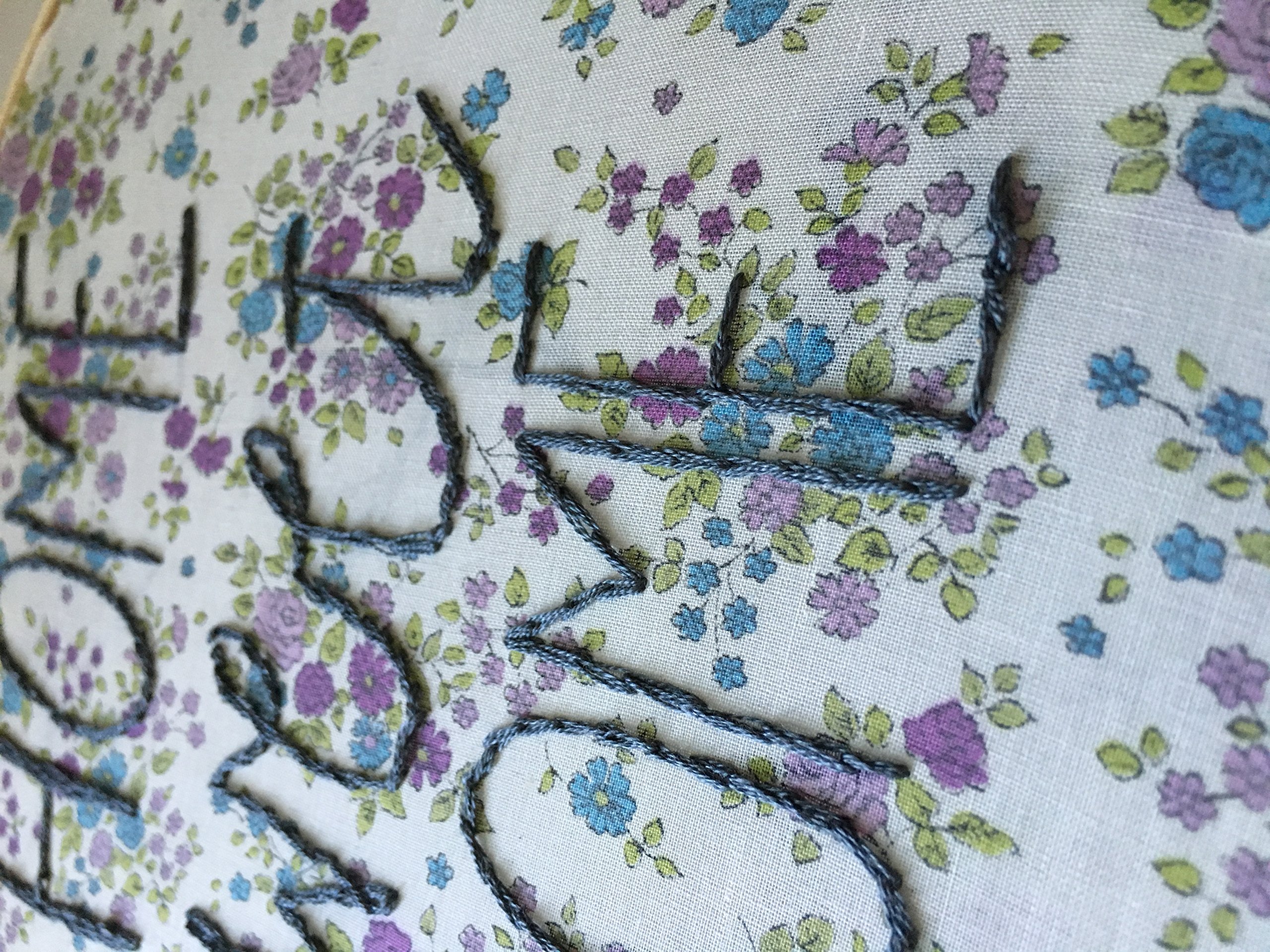 Hand Embroidered Home Sweet Home Wall Art - Rustic Farmhouse Decor for Living Room, Bedroom & Nursery