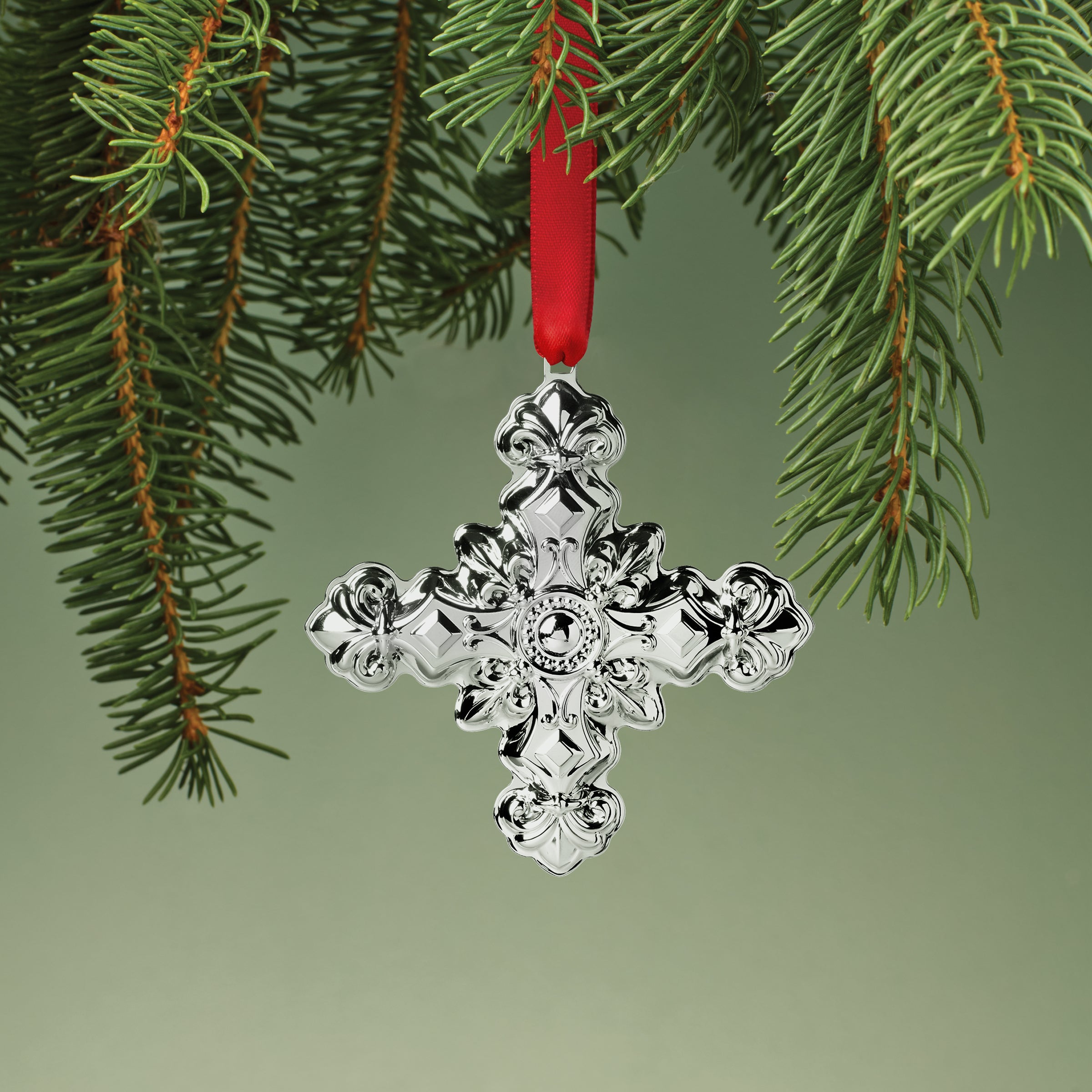 2024 54th Annual Christmas Cross Sterling Silver Ornament – Elegant Holiday Decoration for Tree, Gift & Home Décor | Perfect for Christmas Celebrations & Festive Gatherings