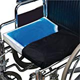 Skil-Care Gel-Foam Wheelchair Cushion for Coccyx Pain Relief - 18x16x3 Inches | Orthopedic Seat Cushion for Pressure Sores, Tailbone & Back Pain | Ideal for Office Chairs, Wheelchairs & Long Sitting