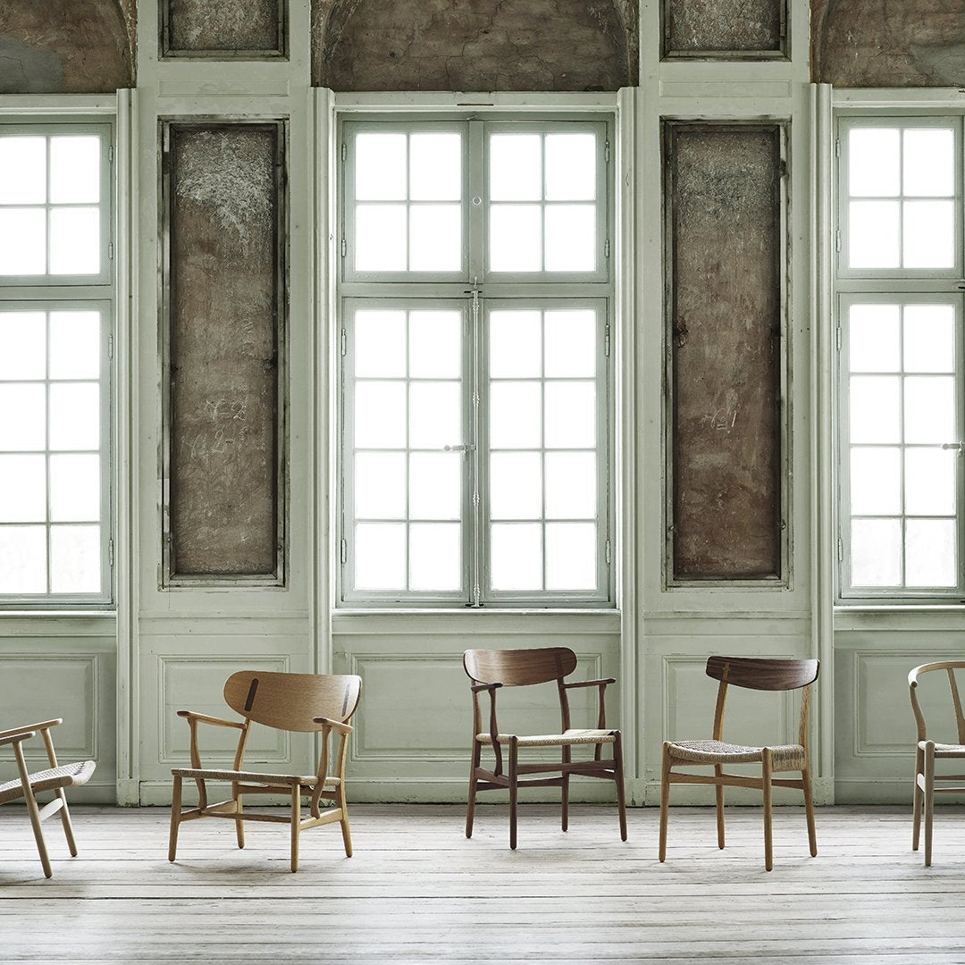 Carl Hansen & Son CH23 Wegner Chair - Mid-Century Modern Dining Chair for Home & Office - Scandinavian Design with Teak Wood & Paper Cord Seat