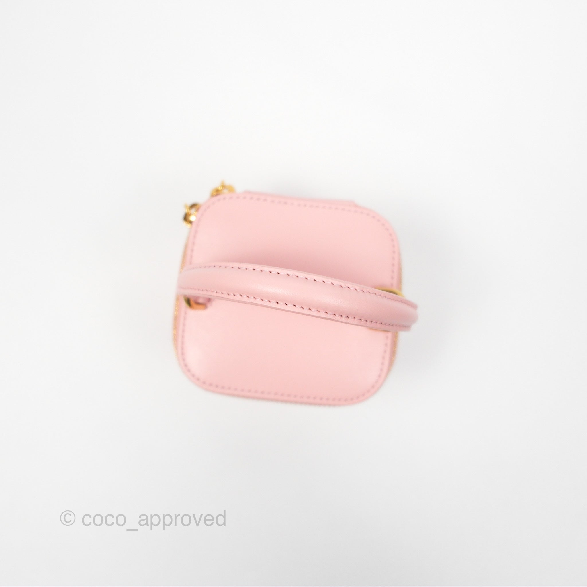 Celine Mini Vanity Case in Triomphe Smooth Calfskin Leather - Light Pink Crossbody Bag for Women | Perfect for Date Night, Travel & Everyday Use
