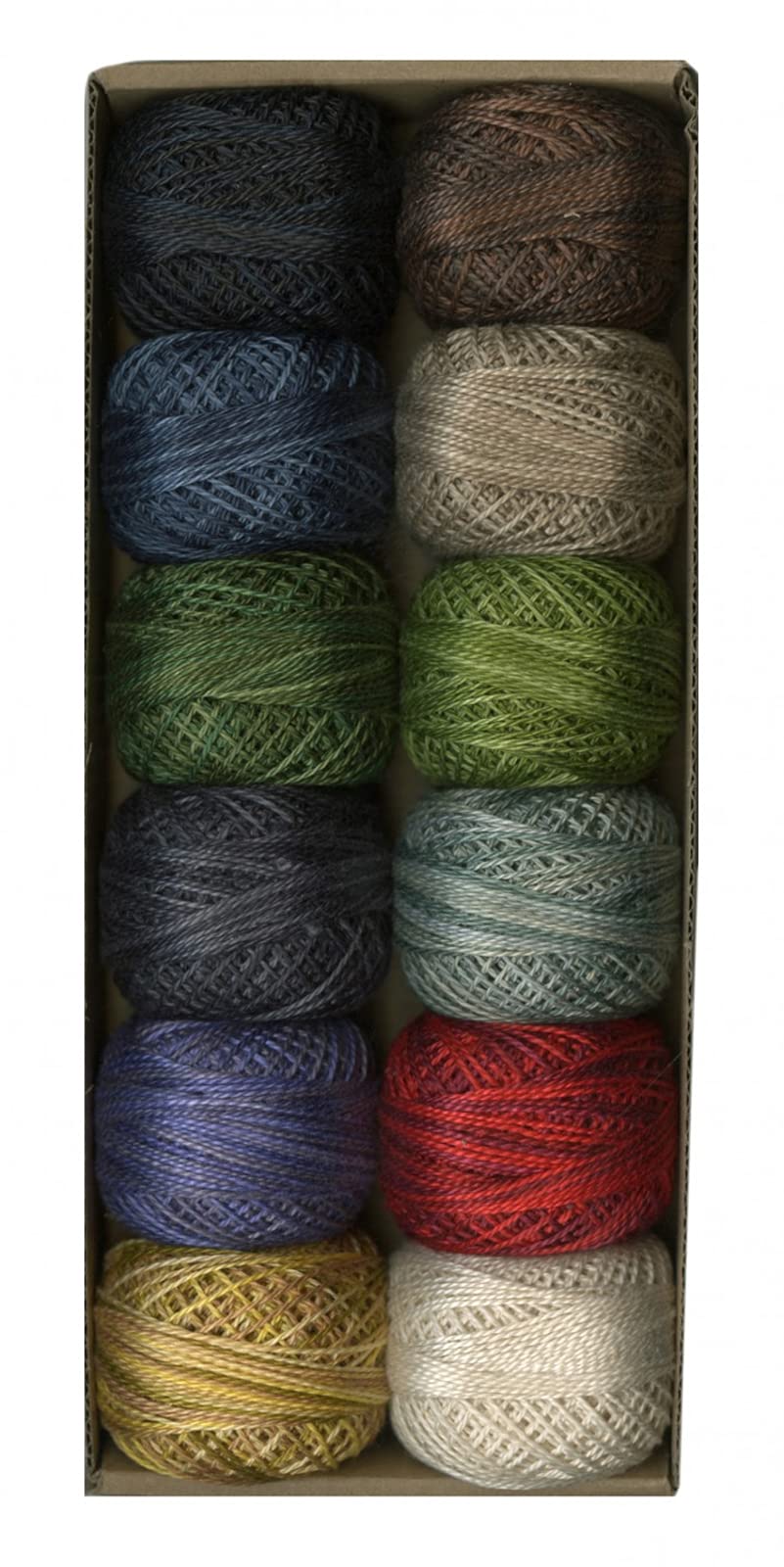 Valdani Pearl Cotton Size 8 (1mm) - 109 Yards Per Ball - Hand Embroidery Thread for Cross Stitch, Needlepoint & Quilting - 12 Vibrant Colors Essentials Collection (Set of 1) - Perfect for DIY Crafts, Sewing Projects & Fabric Art