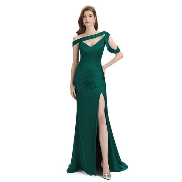 Dark Green Mermaid Bridesmaid Dresses - Elegant Mismatched Formal Gowns for Weddings & Special Occasions | Style WG1269