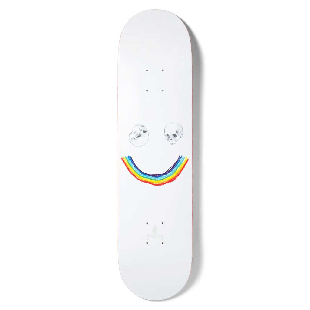 Girl Geering Skull N Bows 8.0 Skateboard Deck - Cool Graphic Design for Street Skating and Tricks | Perfect for Teens and Adults