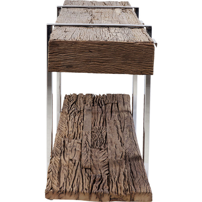 Rustic Console Table 180x46cm - Solid Wood Entryway Sofa Table for Hallway, Living Room & Bedroom Decor