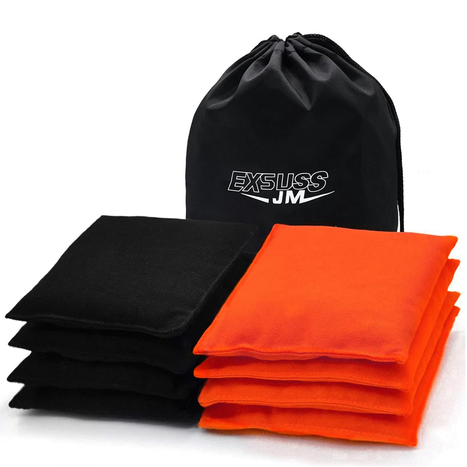 JMEXSUSS Weather Resistant Standard Cornhole Bags - Set of 8 Regulation Bean Bags for Outdoor Tossing Game, Backyard Parties, Tailgating & Picnics