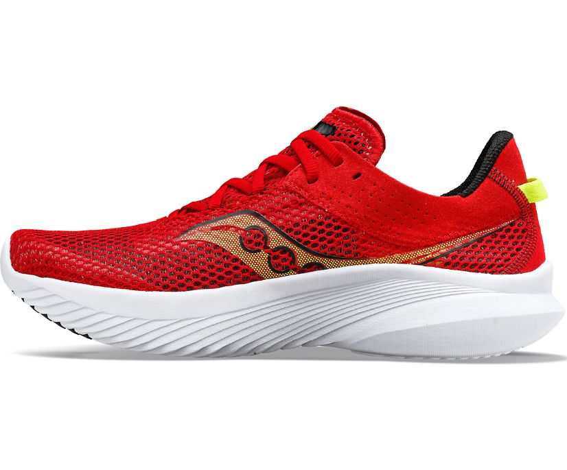 Saucony Men's Kinvara 14 Running Shoes - Lightweight & Cushioned for Road Running, Gym Workouts & Daily Wear - Red Poppy Color
