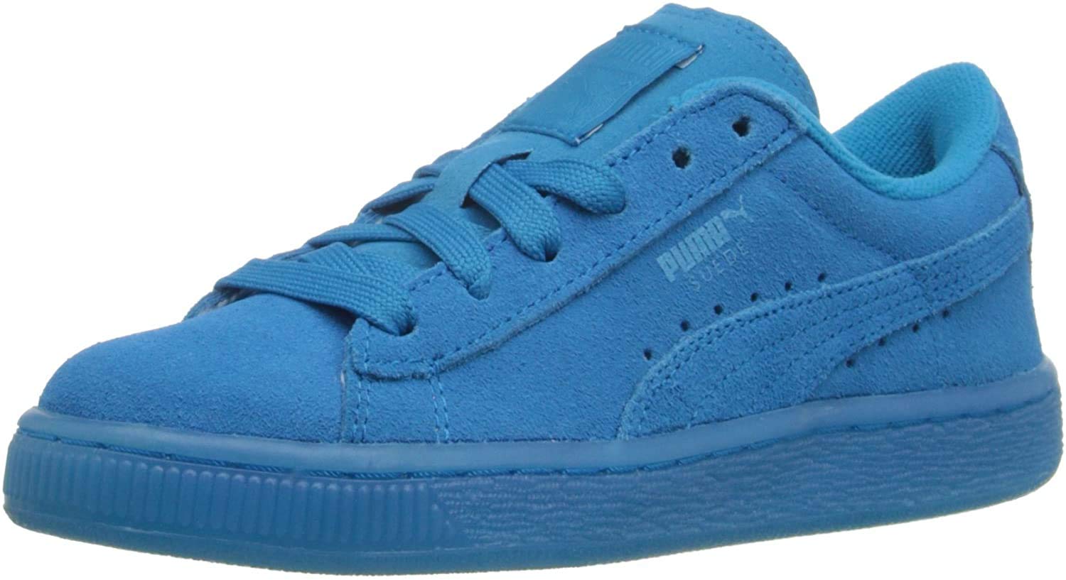 PUMA Suede JR Classic Sneakers for Kids - Atomic Blue | Size 7 M US Big Kid | Comfortable & Durable School Shoes for Boys & Girls | Perfect for Playground, School & Everyday Wear