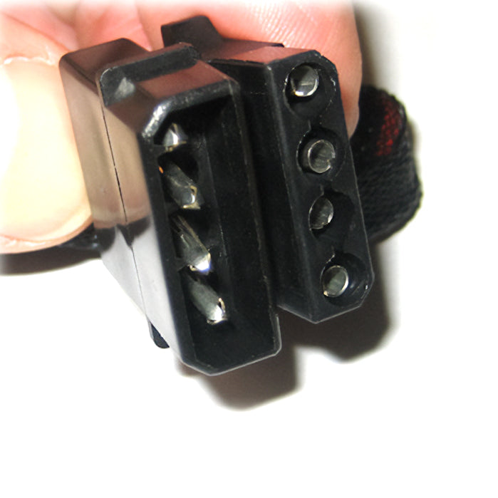 4 Pin Molex Sleeved Fan Cable Extension - 18 to 72 Inches (FC44 xxBKS) - Perfect for PC Cooling, Case Mods & Cable Management