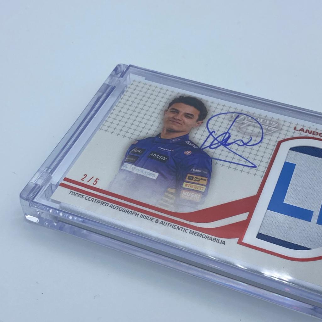 Lando Norris McLaren #4 Dynasty Autograph Patch Card - Limited Edition Collectible for Racing Fans & Memorabilia Enthusiasts - Perfect for Display, Gifts, and Sports Collections