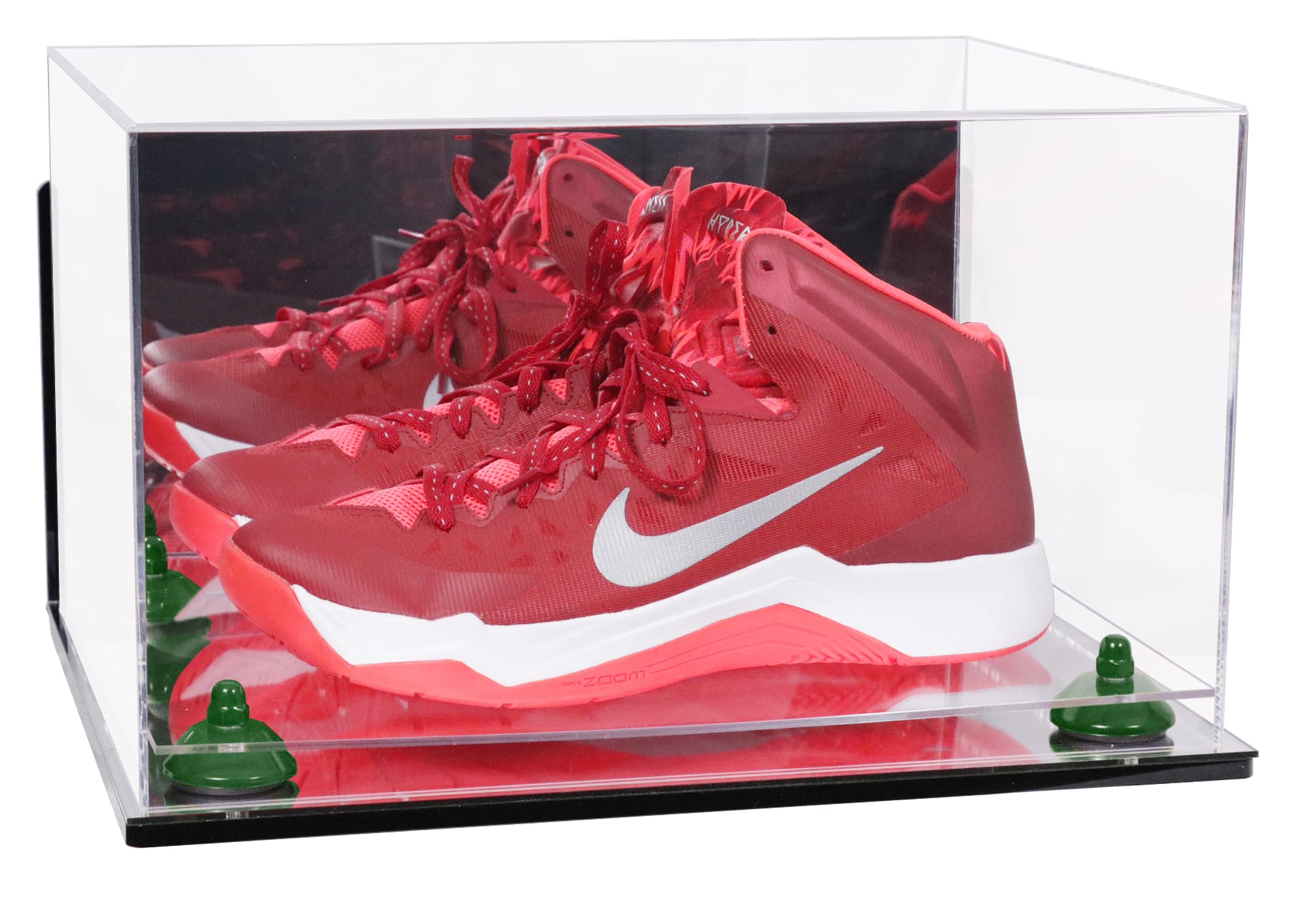 Acrylic Shoe Display Case with Mirror - Large Rectangle Shoe Box (15.25
