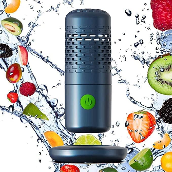 Portable USB Wireless Fruit & Vegetable Cleaner - Mini Food Purifier for Washing Fruits, Vegetables, Rice & Meat | Perfect for Kitchen, Camping & Travel