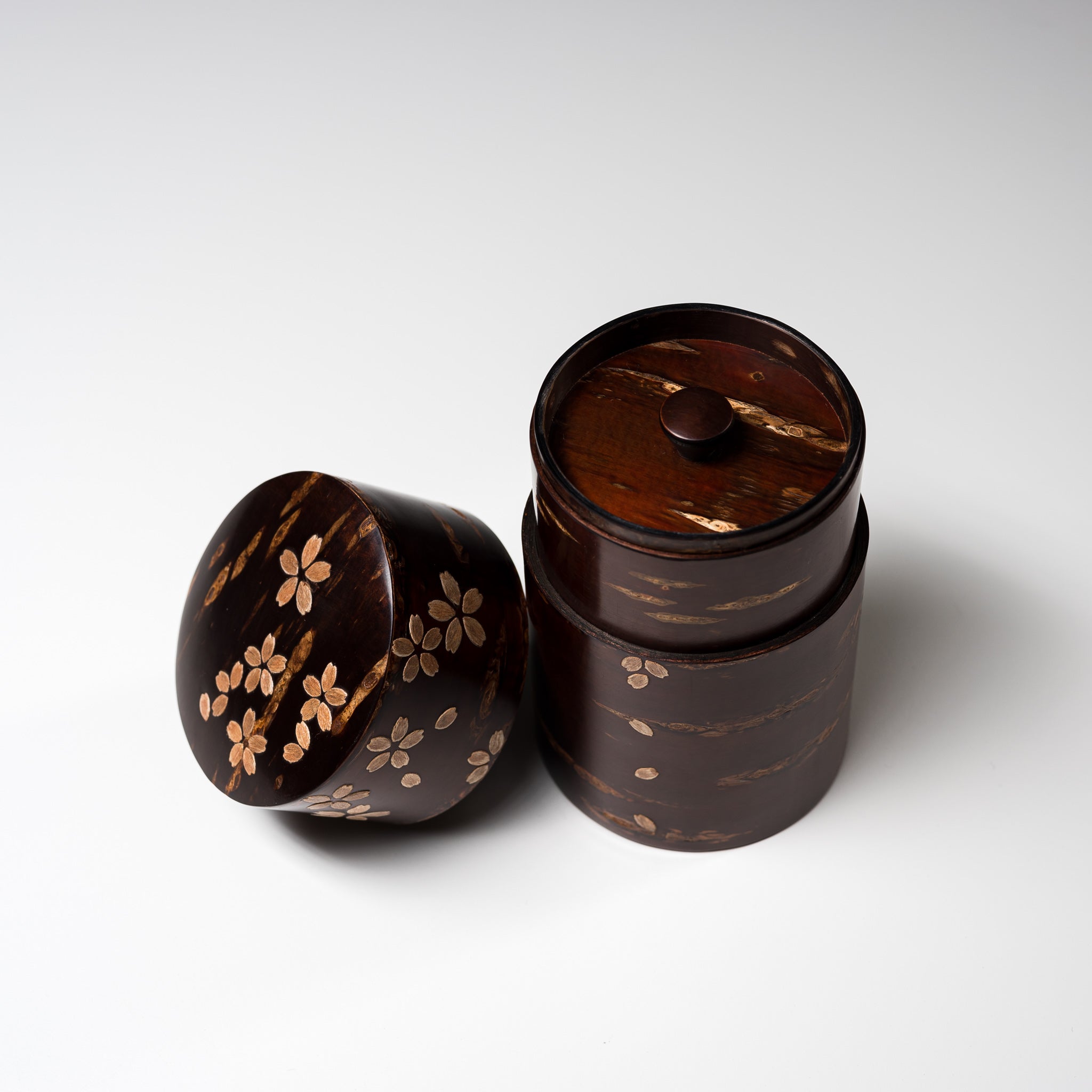 Premium Tomioka Cherry Bark Tea Caddy - Handcrafted Sakura Design Large Japanese Tea Storage Box - Perfect for Matcha, Loose Leaf Tea & Coffee Storage - Elegant Home & Office Decor