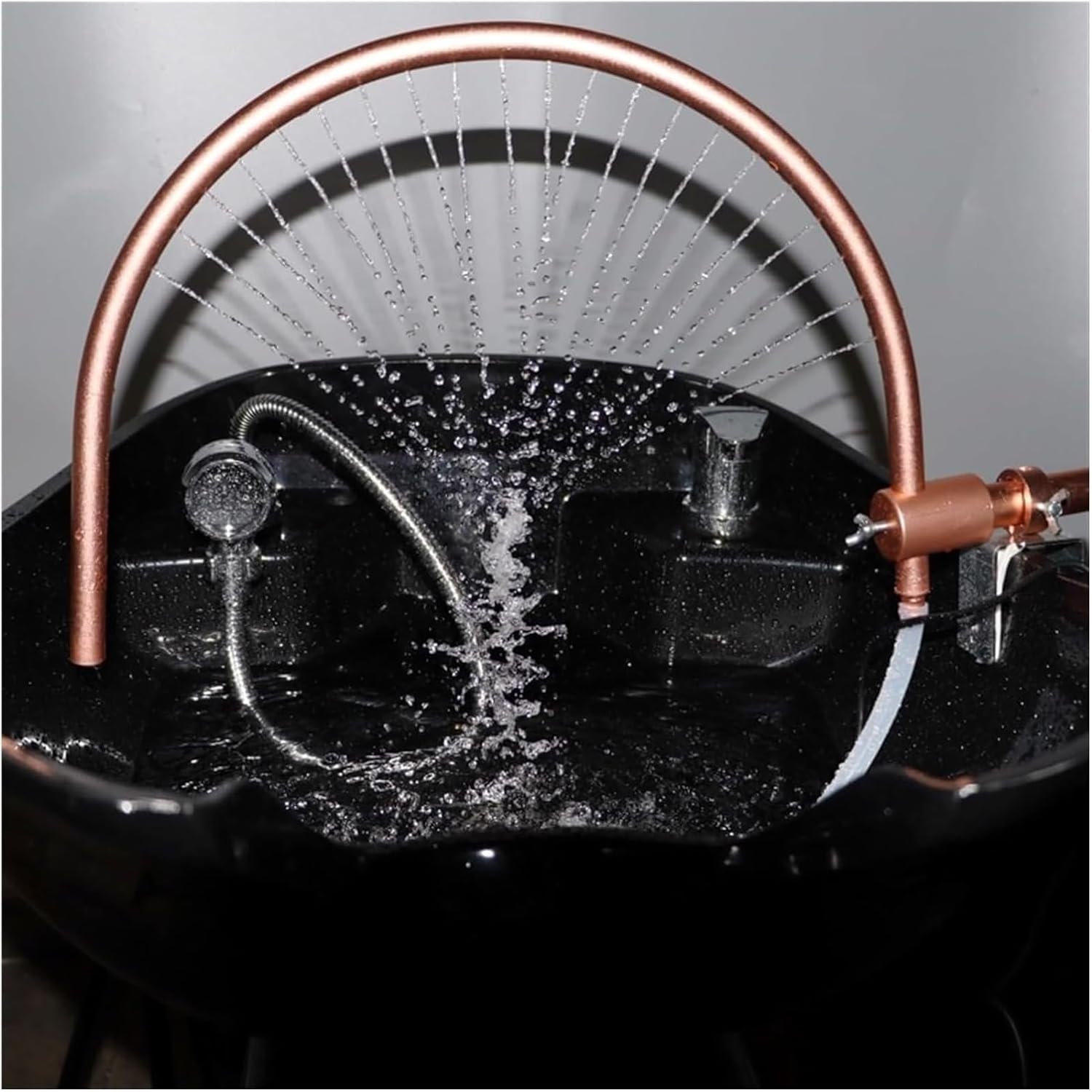 Japanese Head Spa Equipment - 180° Arc Design Water Circulation Rack with 21 Outlet Holes for Massage & Hair Care | Professional Salon & Home Spa Accessories for Relaxation & Scalp Treatment