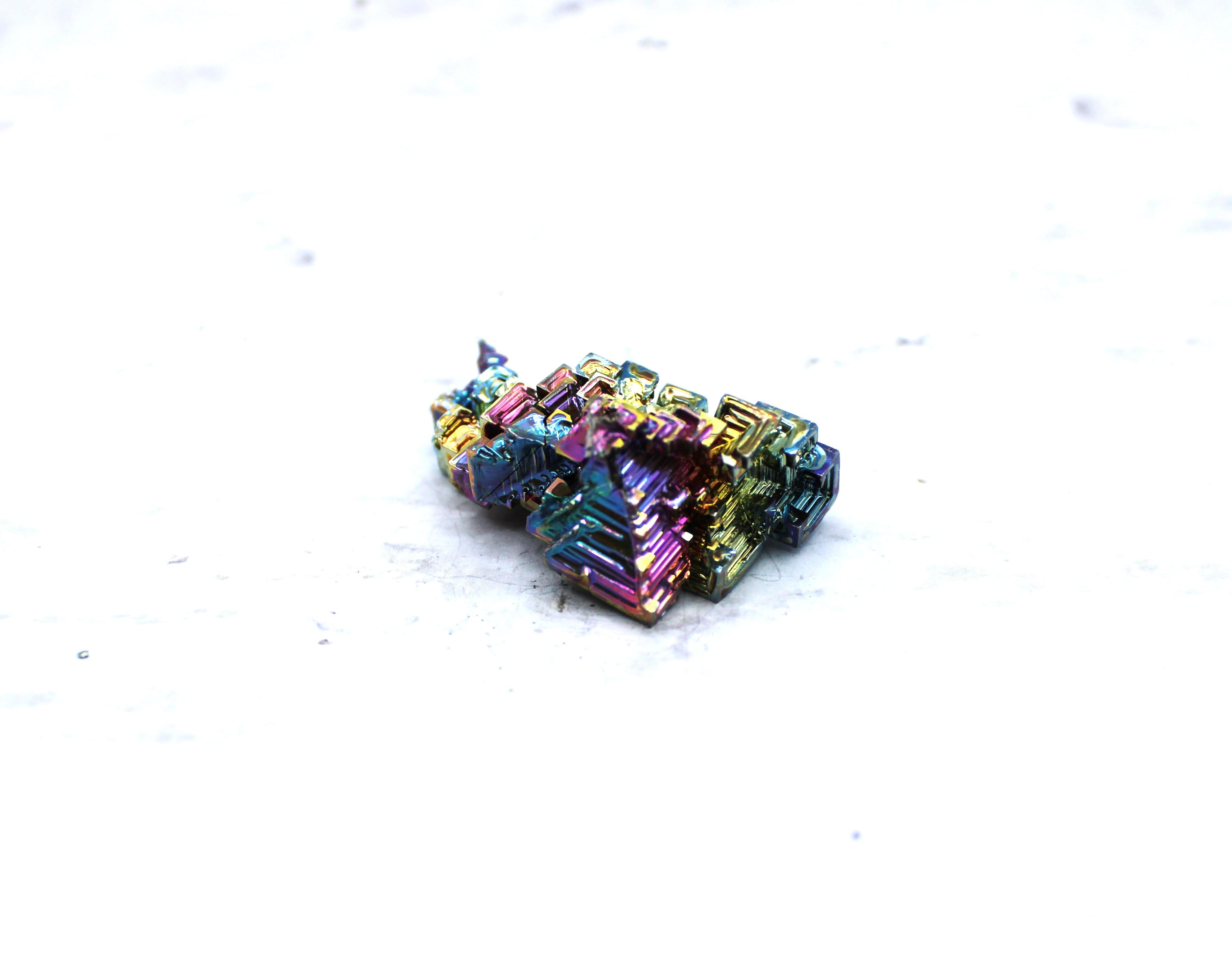 Bismuth Crystal Specimen - Natural Rainbow Metallic Mineral for Collectors, Science & Home Decor | Perfect for Display, Gifts & Healing Crystals
