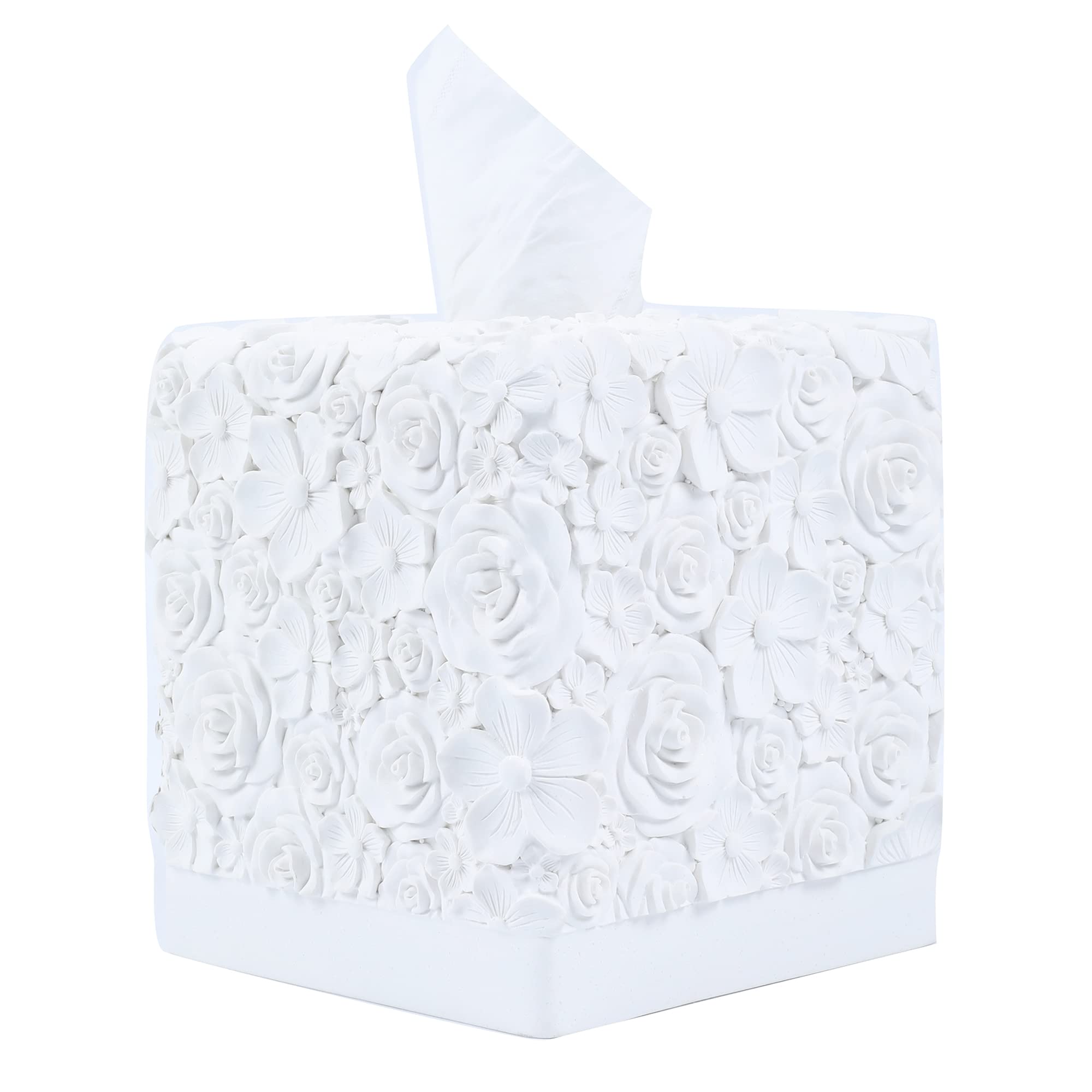 Modern Square Tissue Box Cover Holder - Stylish Bathroom Vanity & Countertop Decor, Unique Design for Bedroom, Living Room & Home Accessories - Perfect for Home, Office & Gift Giving