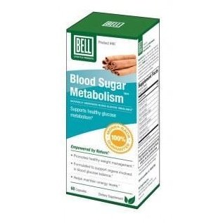 Bell Blood Sugar Metabolism Support Supplement - 60 Vegan Capsules for Glucose Balance & Energy - Ideal for Diabetics & Health-Conscious Adults