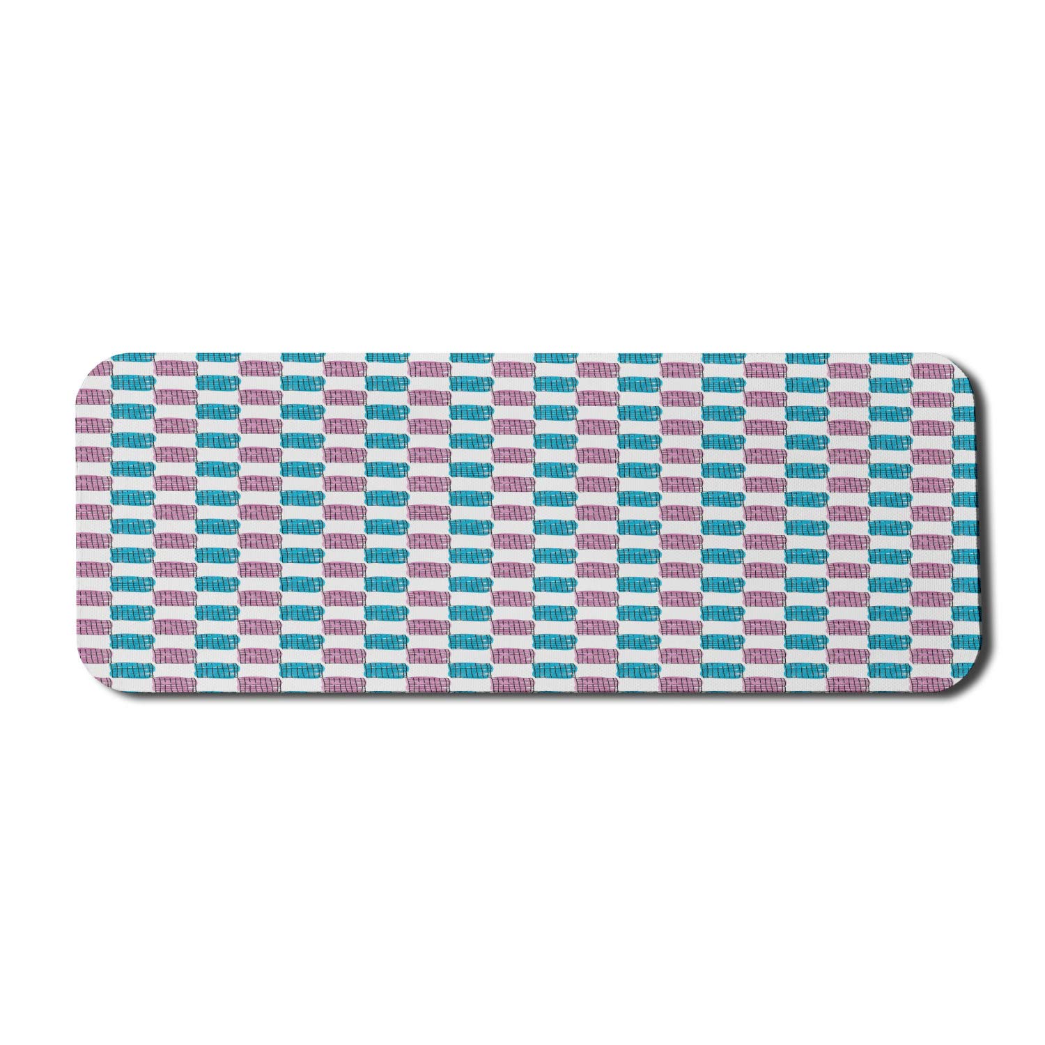 Ambesonne Geometric Computer Mouse Pad - Watercolor Abstract Design Non-Slip Rubber Gaming Mousepad (31