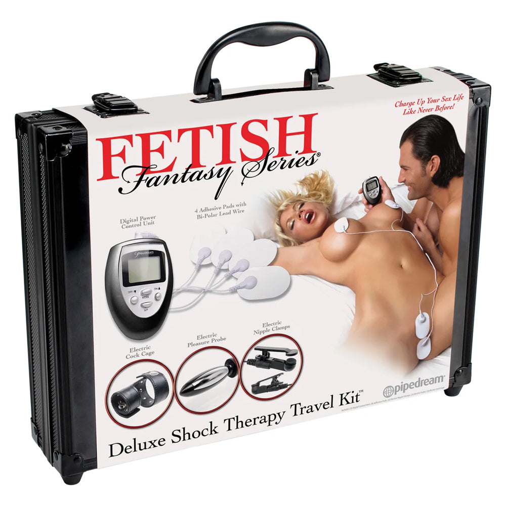 Fetish Fantasy Series Deluxe Shock Therapy Travel Kit - BDSM Electro Play Set for Couples, Beginners & Travel - Perfect for Sensation Play, Bondage & Spicing Up Your Sex Life