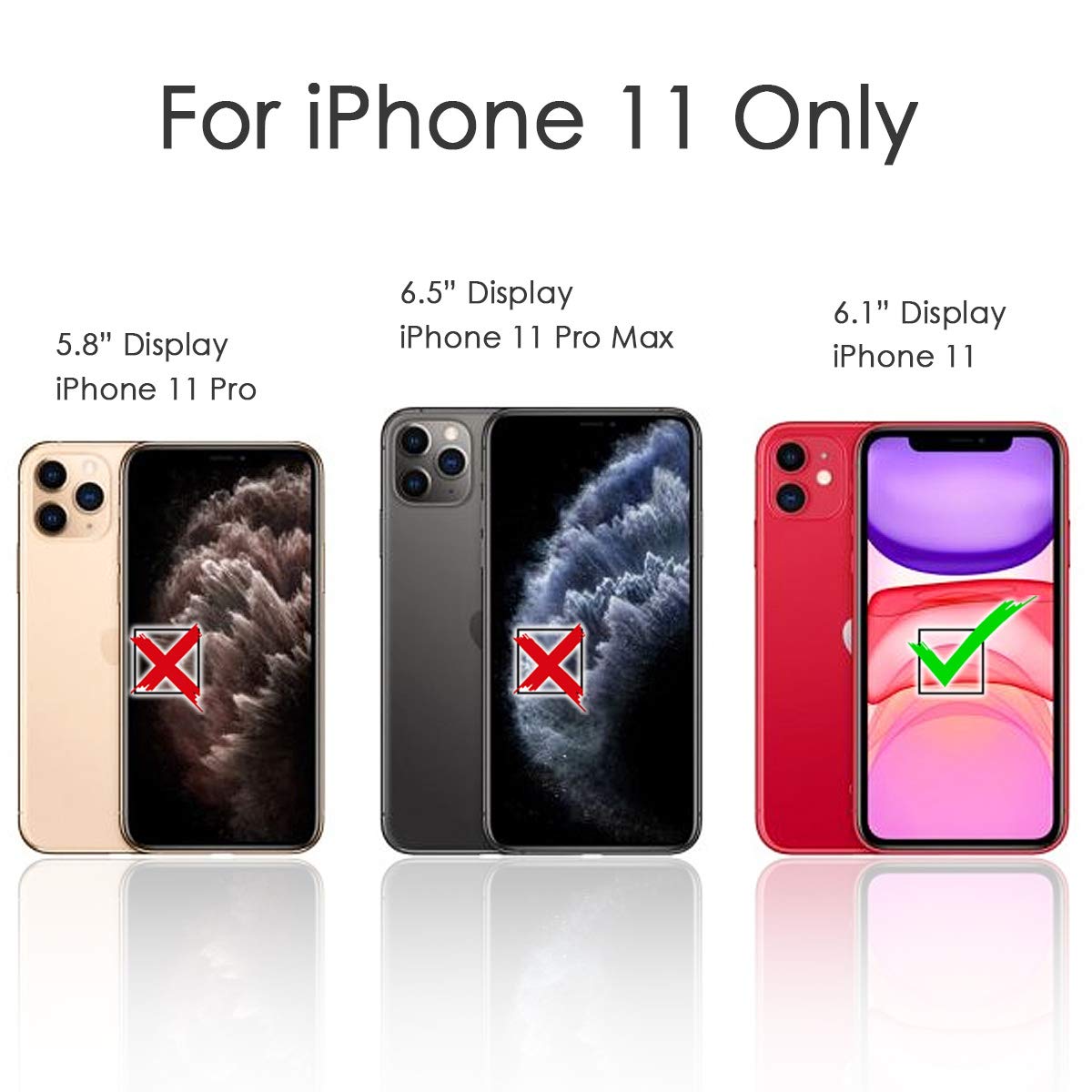 Premium Flip Wallet Phone Case for iPhone 11 - A23033 Cool Wolf Design | Slim Protective Cover with Card Slots for Everyday Use & Travel