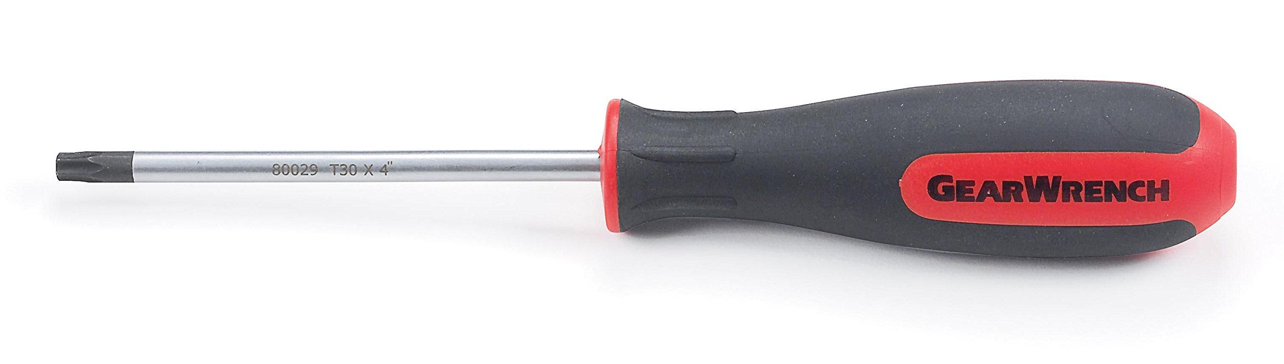 GEARWRENCH 80029 T30 x 4 Inch Torx® Screwdriver with Dual Material Handle - Perfect for Automotive Repair, Electronics & DIY Projects