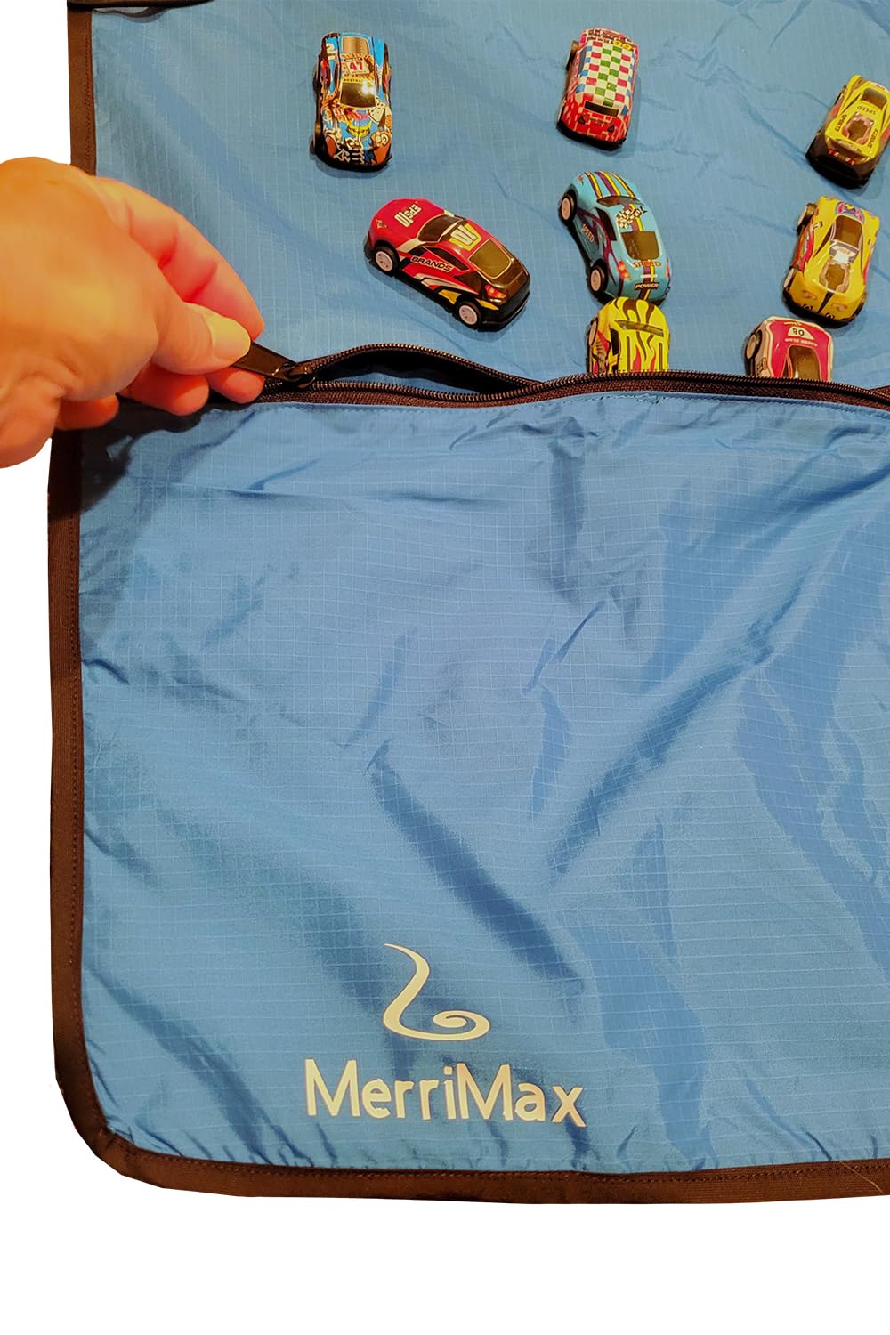 MerriMax Large Portable PlayMat with Patent-Pending Storage Pockets - Perfect for Crafts, Books & Small Toys - Ideal for Home Use & Travel - Great for Playrooms, Road Trips & Organized Kids Activities