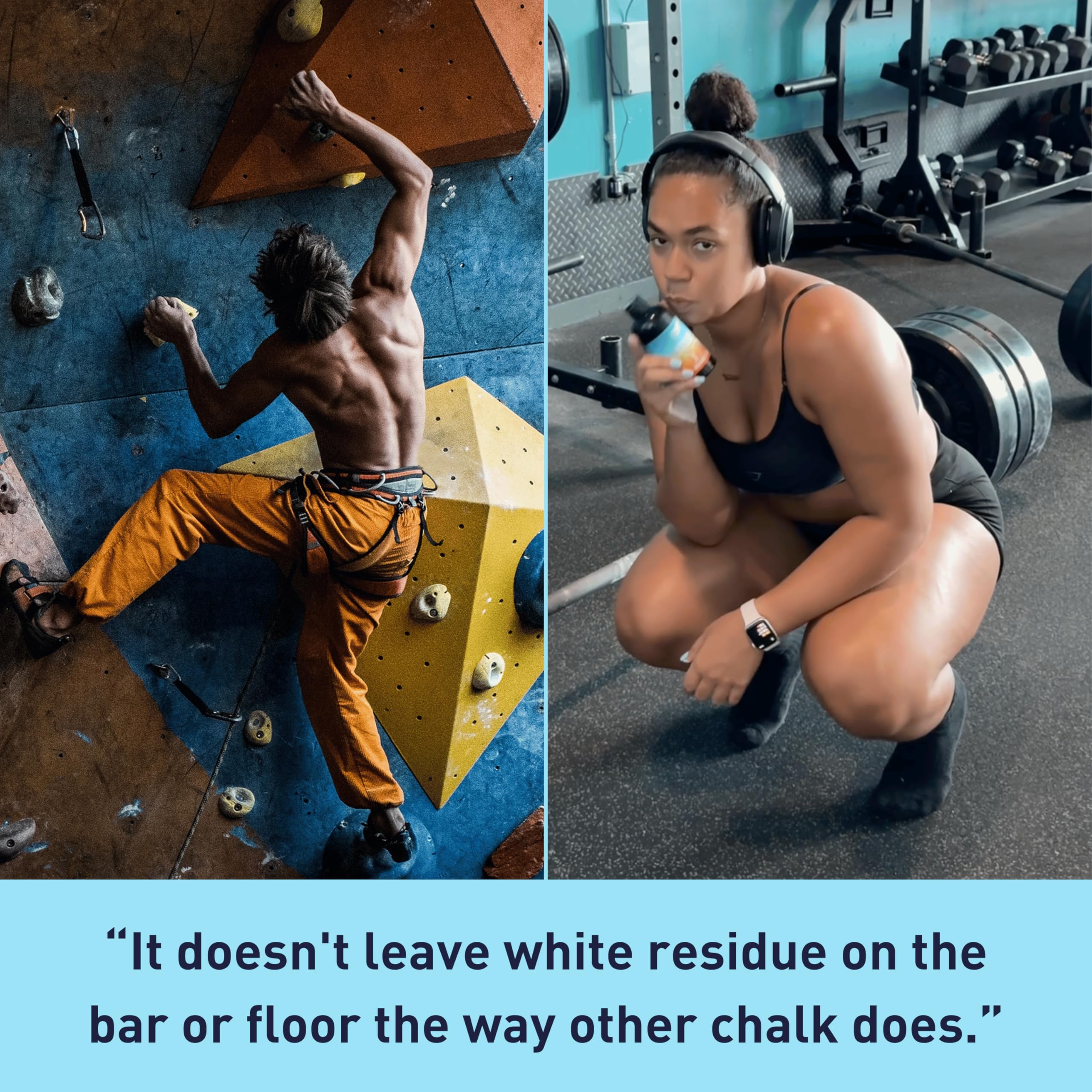 Premium Liquid Chalk 50ml & 250ml - Orange Scented Non-Toxic Climbing Chalk for Rock Climbing, Weightlifting & Gymnastics | Fast Drying, Long Lasting & Mess-Free Hand Grip Enhancer for Gym, Pole Dancing & Workout | Ideal for Sweaty Hands During Intense Training Sessions