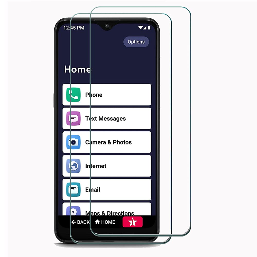 [2 Pack] 9H Hardness Tempered Glass Screen Protector for Jitterbug Smart 3 - Anti-Scratch, Bubble-Free, HD Clear Protection - Perfect for Seniors & Easy Touchscreen Use (6.22 Inch)