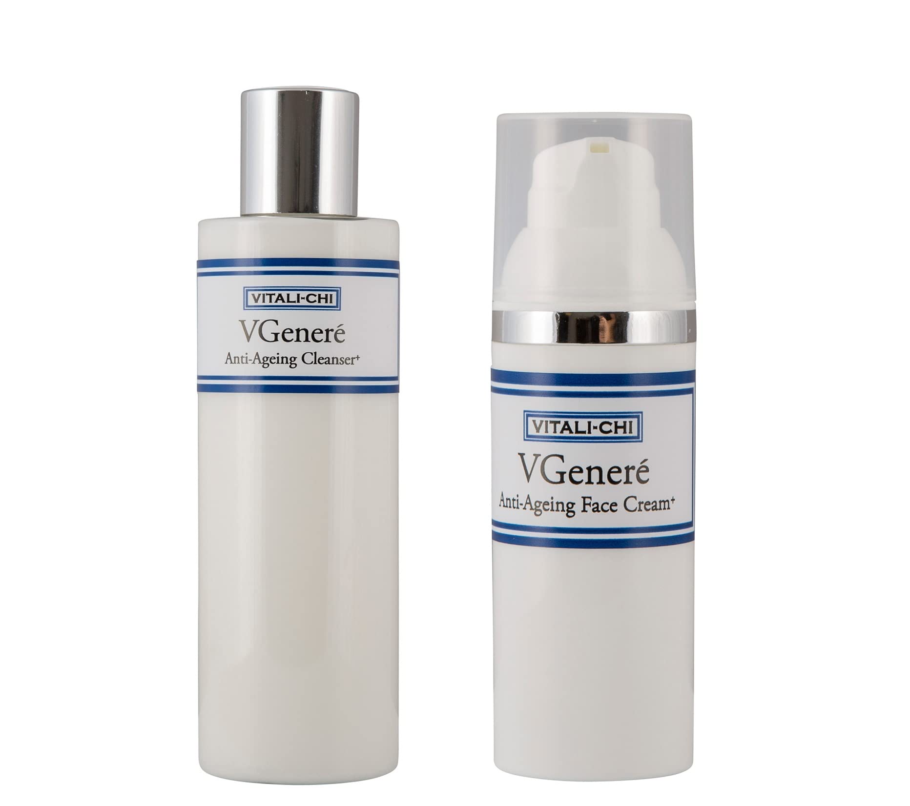 Anti Wrinkle Face Cream & Anti Aging Cleanser Set with Vitamin A, C, E - 50ml Night Cream & 200ml Natural Facial Wash - Hydrating Skincare for Dry Skin, Wrinkle Reduction - Perfect for Night Routine & Daily Cleansing