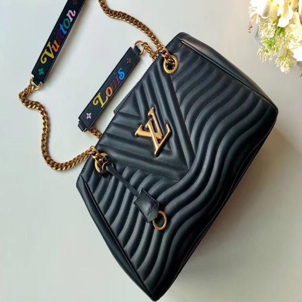 Louis Vuitton New Wave Chain Tote Bag Black - Luxury Designer Handbag for Women, Perfect for Work, Travel & Evening Events