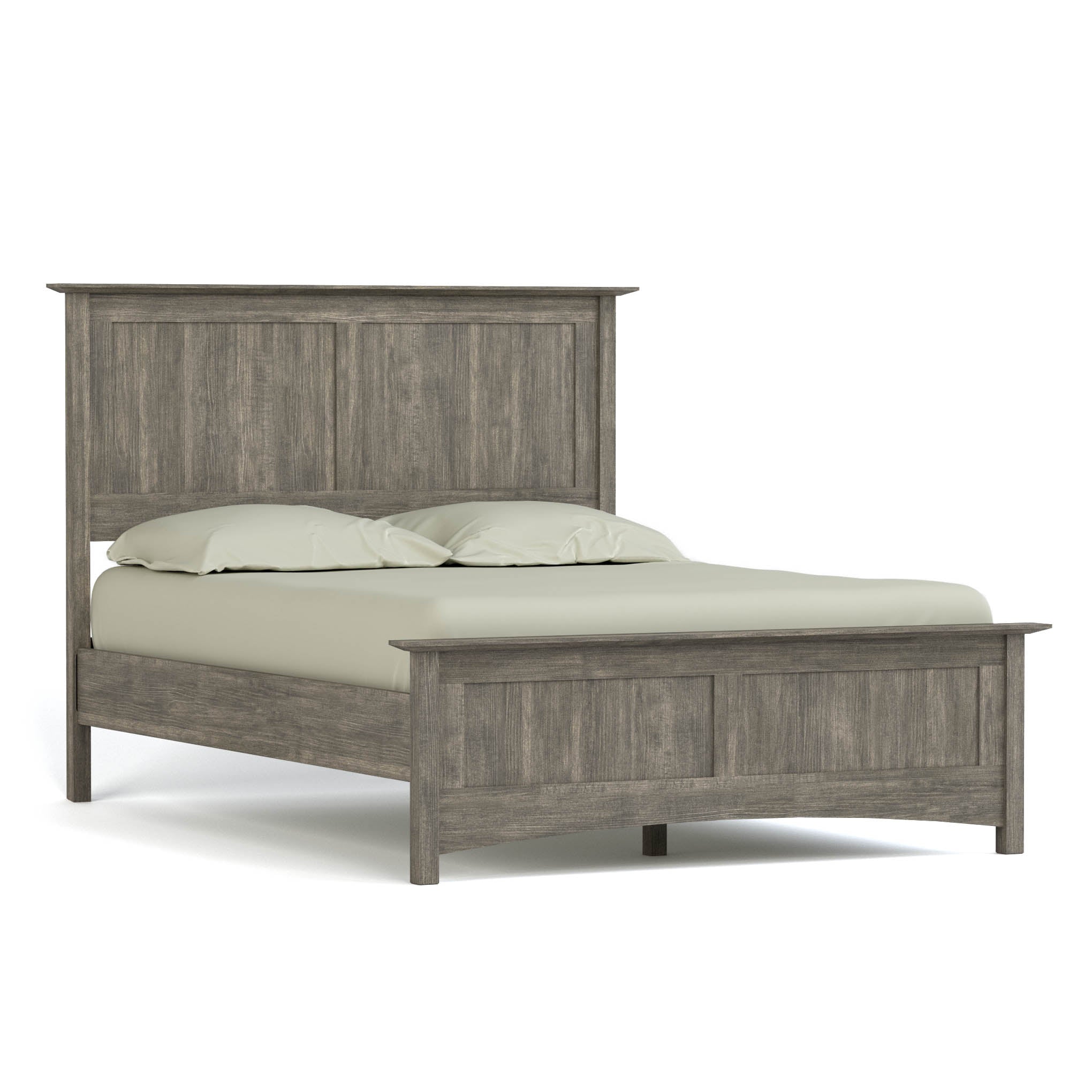Gable Road Bed Frame - Sturdy Metal Platform Bed with Wooden Headboard - Perfect for Modern Bedrooms & Guest Rooms