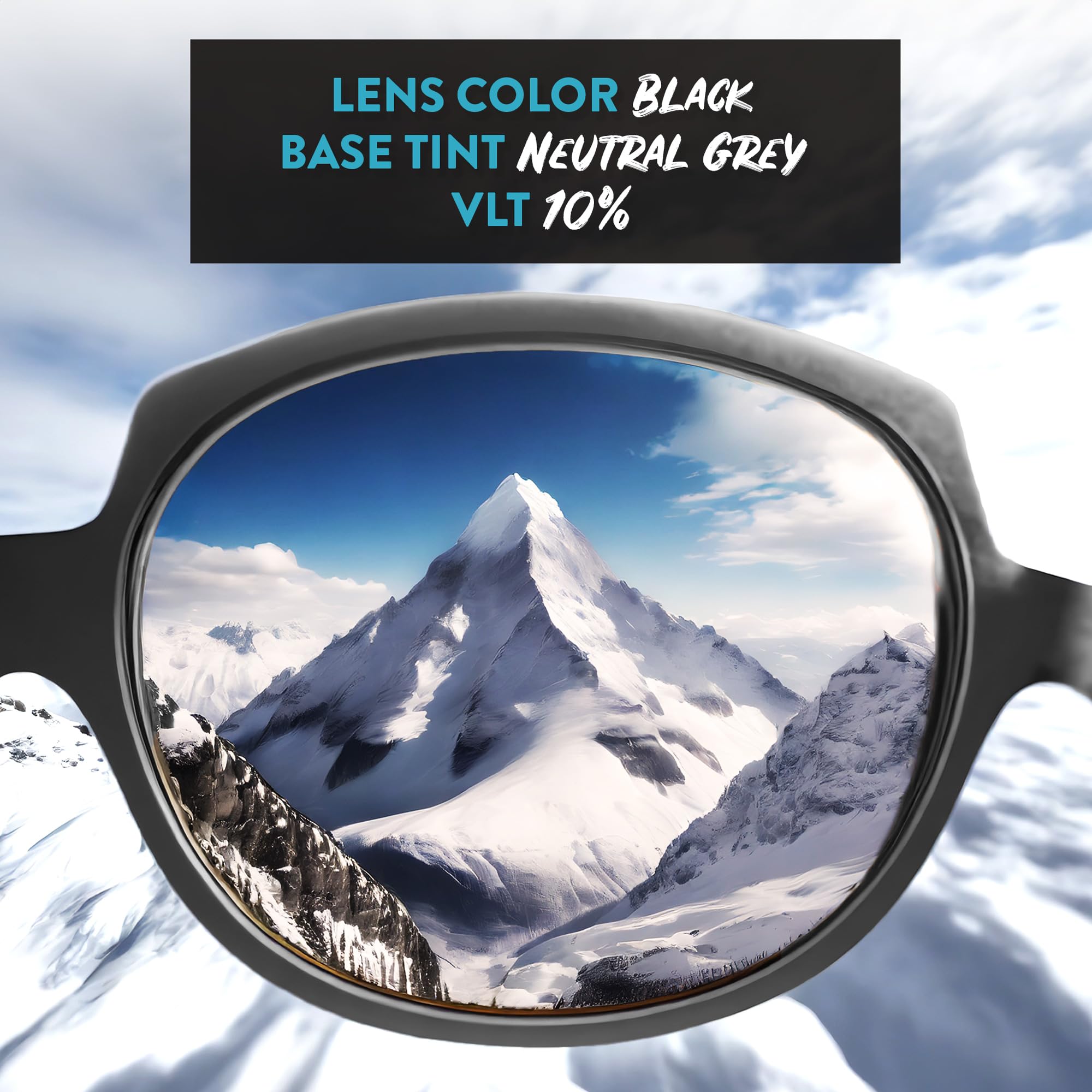 APEX Polarized PRO+ Replacement Lenses for Zeal Manitou Sunglasses - UV Protection, Anti-Glare (Black) | Includes Lens Cleaner | Perfect for Driving, Fishing & Outdoor Sports