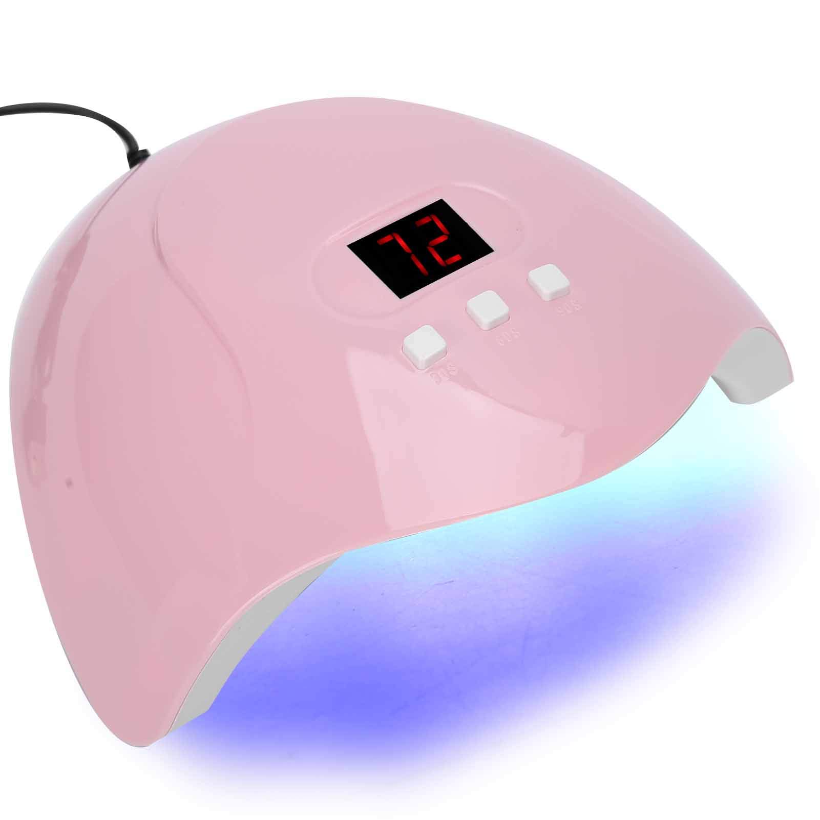 Professional UV LED Nail Lamp for Gel Polish Drying - Fast Curing 30s, 48W Salon Manicure Light for Home & Nail Art - Perfect for Beginners & Professionals (Ideal for Nail Extensions, Acrylics & DIY Manicures)