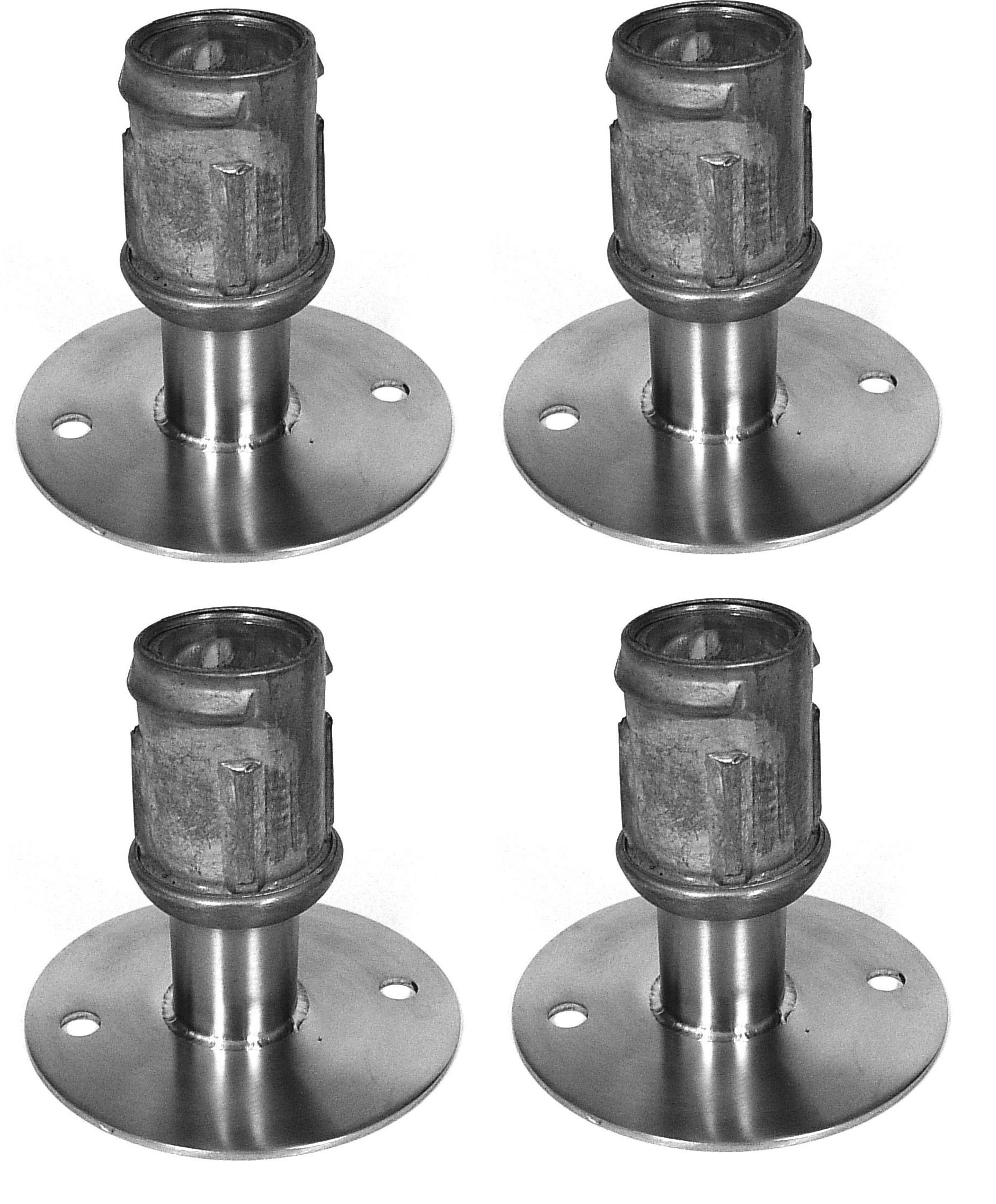 AmGood Stainless Steel Flanged Feet for 1-5/8