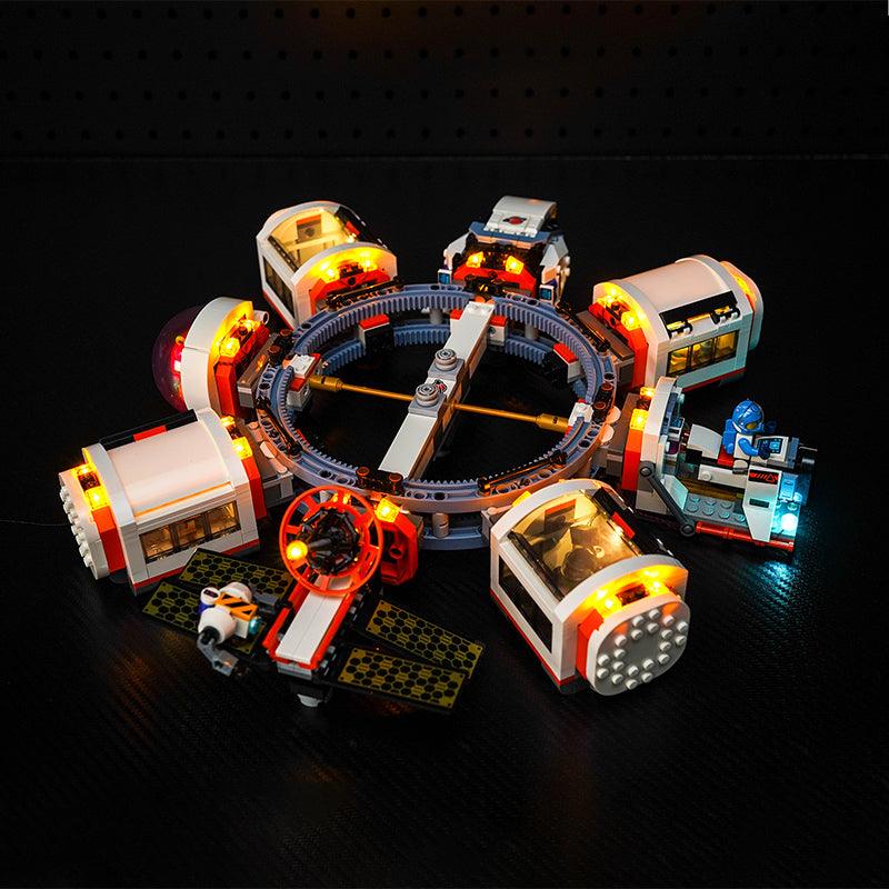 LEGO City Modular Space Station 60433 Light Kit - STEM Building Toy with LED Lights for Kids & Adults - Perfect for Nighttime Displays & Room Decor