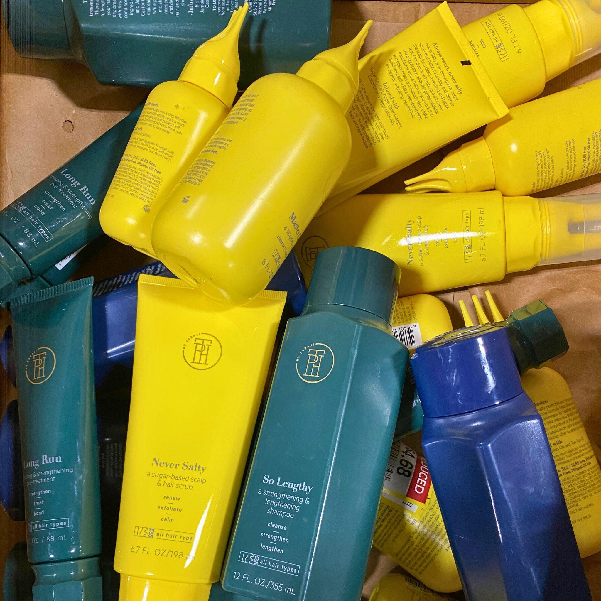 By Taraji Hair Care Set - Shampoo, Hair Scrub, Scalp Wash & Scalp Serum (25 Pcs) for Deep Cleansing & Nourishment | Perfect for Damaged Hair Treatment & Scalp Care Routine