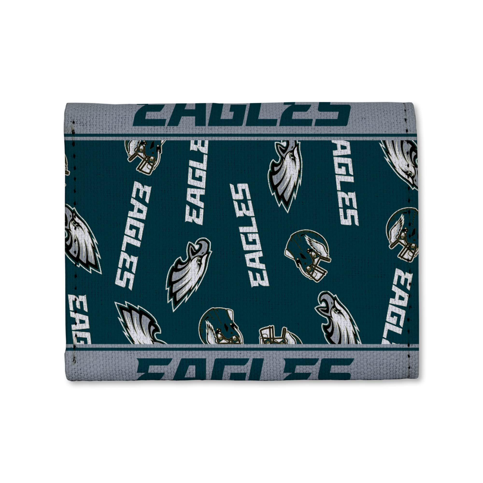 NFL Canvas Trifold Wallet by Rico Industries - Durable Leather Wallet for Men, Officially Licensed NFL Team Logo - Perfect for Football Games, Travel & Everyday Use