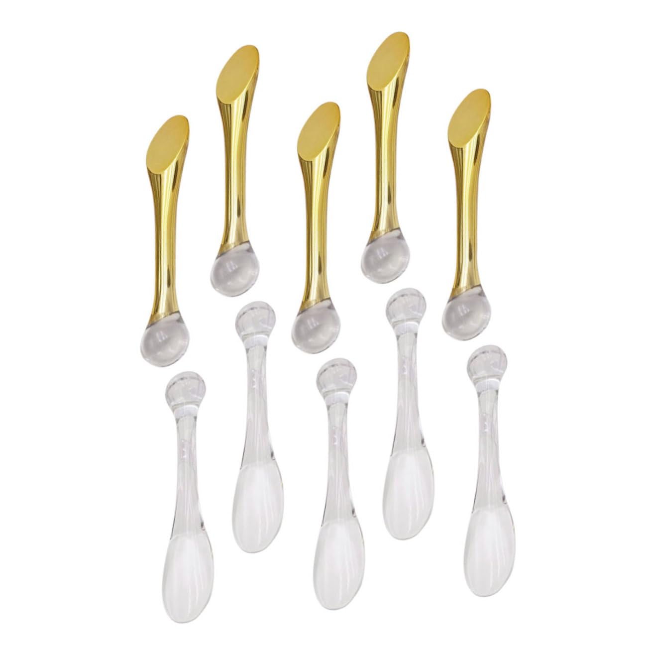 10pcs Cosmetic Spatulas - Reusable Makeup Scoop & Eye Cream Applicator, Mini Facial Spatula for Skincare & Beauty Products | Perfect for Jars, Tubes & Cream Containers | Travel-Friendly & Hygienic Beauty Tool