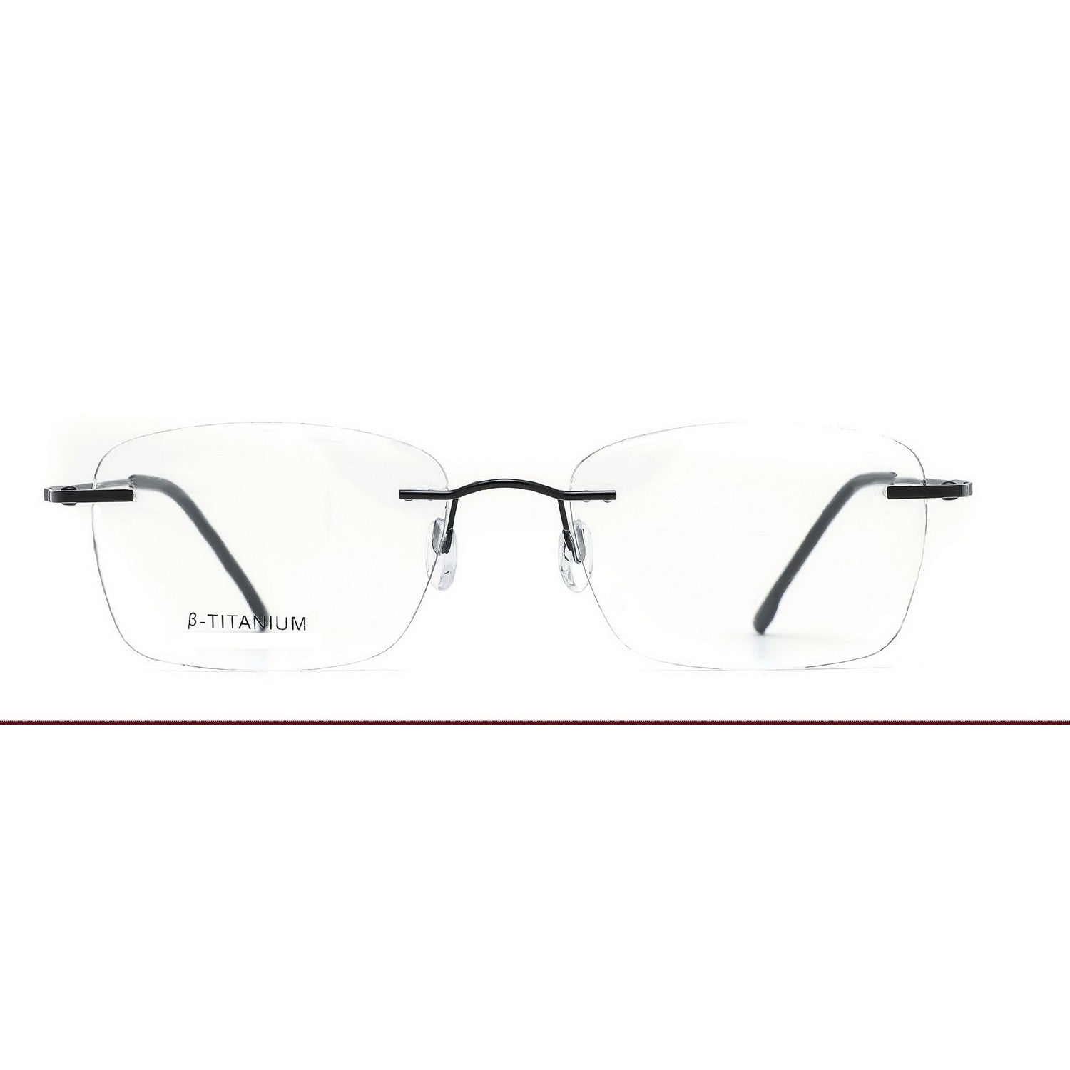 Stylish Rimless Glasses Frame - Wide Rectangle Unisex Eyewear for Men & Women | Perfect for Reading, Work & Fashion Accessories