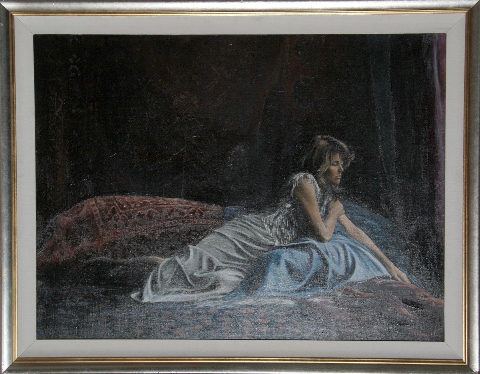 Reclining Woman Art Print - Elegant Home Decor for Living Room, Bedroom & Office - Perfect Wall Art Gift for Women & Art Lovers