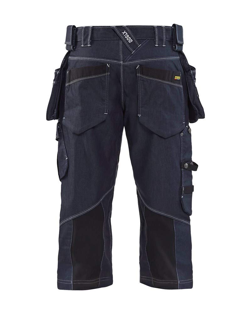 Craftsman Stretch Shorts for Men - Comfortable Work Shorts with Flexible Fabric in Navy Blue/Black - Perfect for Construction, Landscaping & Outdoor Activities