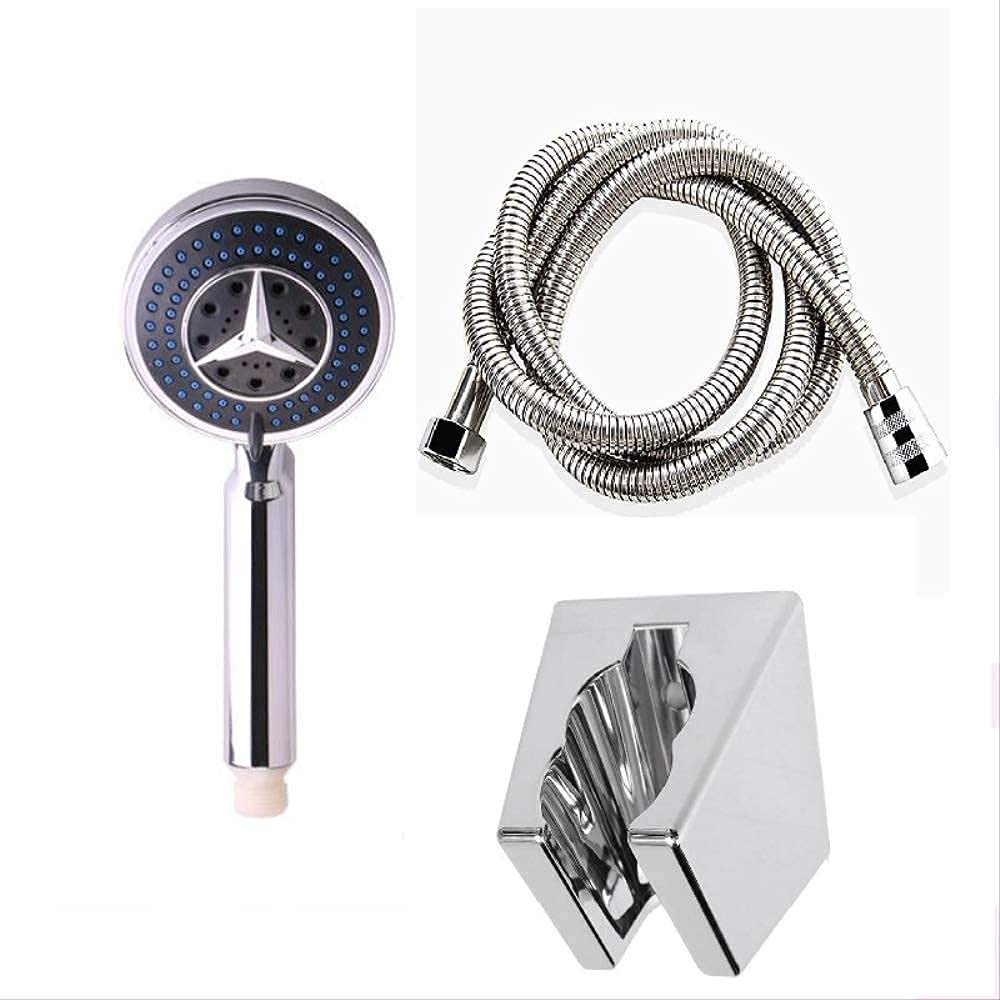 High Pressure Handheld Shower Head with Rainfall Spray - Portable Bathroom Shower Nozzle Set for Relaxing Spa Experience (Ideal for Home, RV & Camping)