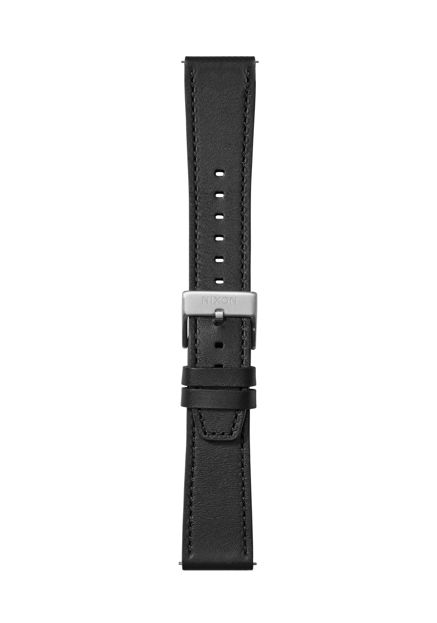 23mm Horween Leather Watch Band - Genuine Black Leather Strap for Men & Women - Perfect for Casual, Dress & Everyday Wear